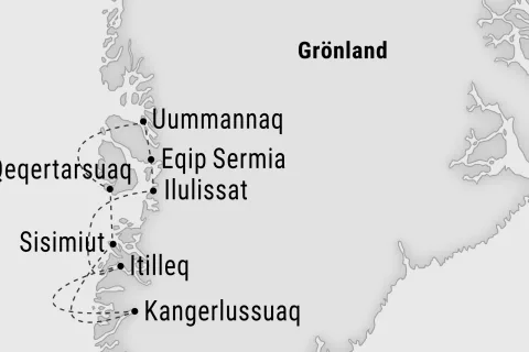 Sommer in der Diskobucht von Grönland