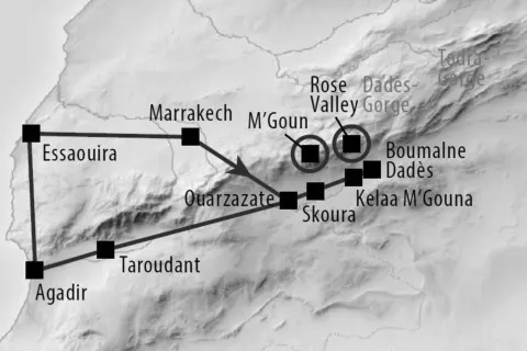 Wandern vom M'Goun Massiv bis ins Rosental