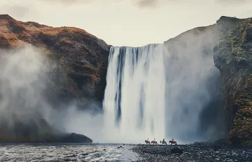 Skogafoss Wasserfall, Island