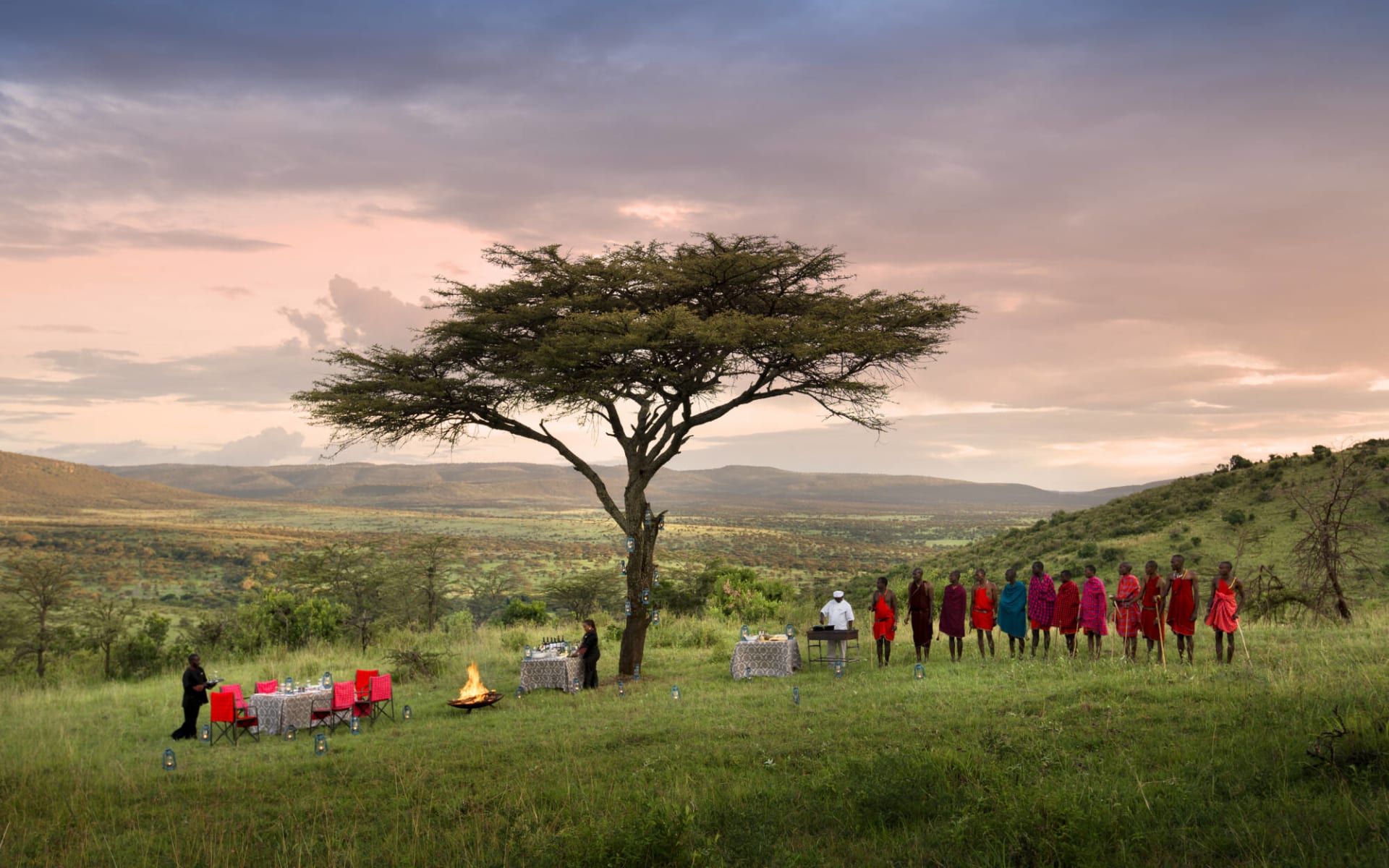 &Beyond Klein's Camp in Serengeti:  Bush-dining