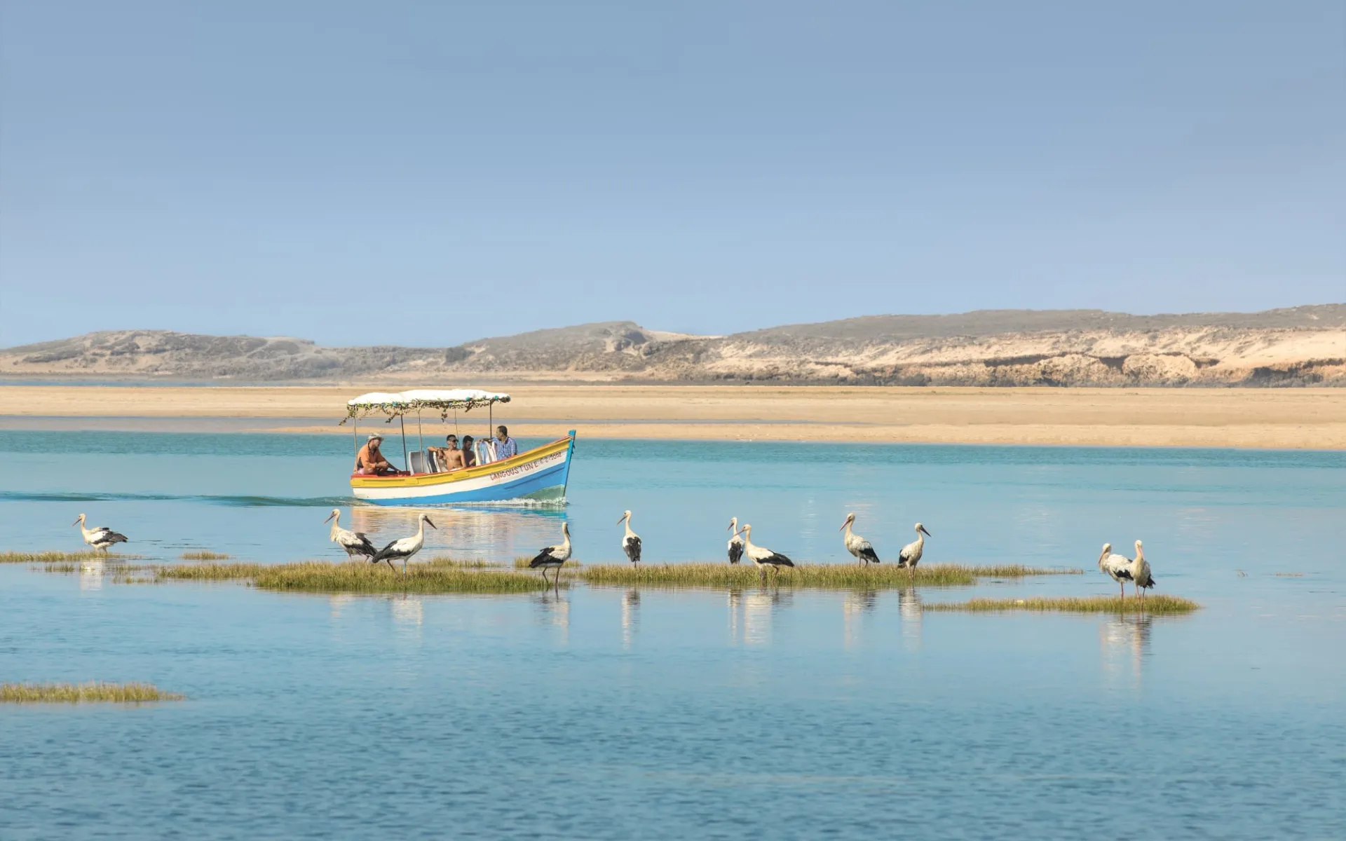 La Sultana Oualidia: Boatride on the lagoon of oualidia