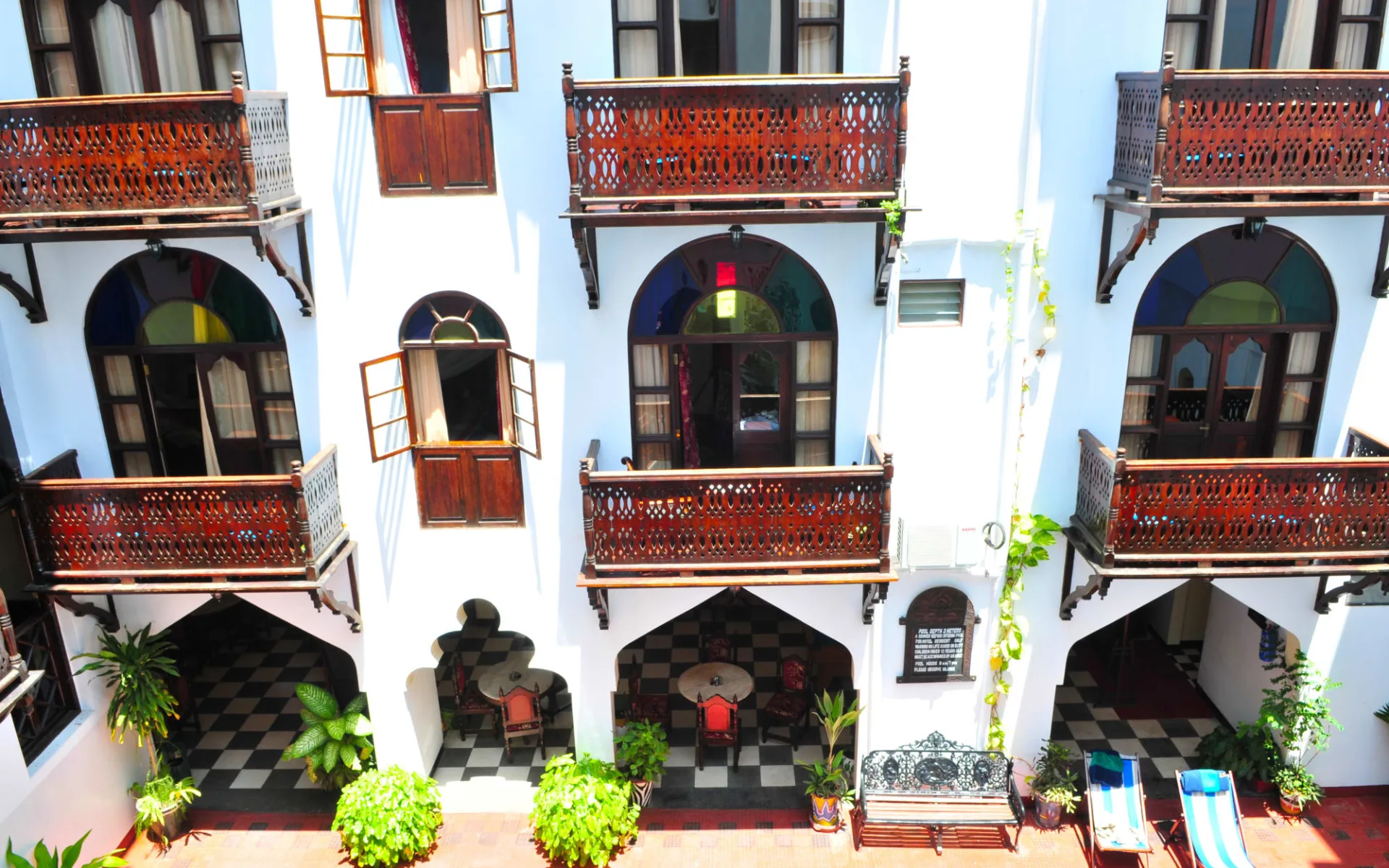 Dhow Palace in Zanzibar Stonetown:  