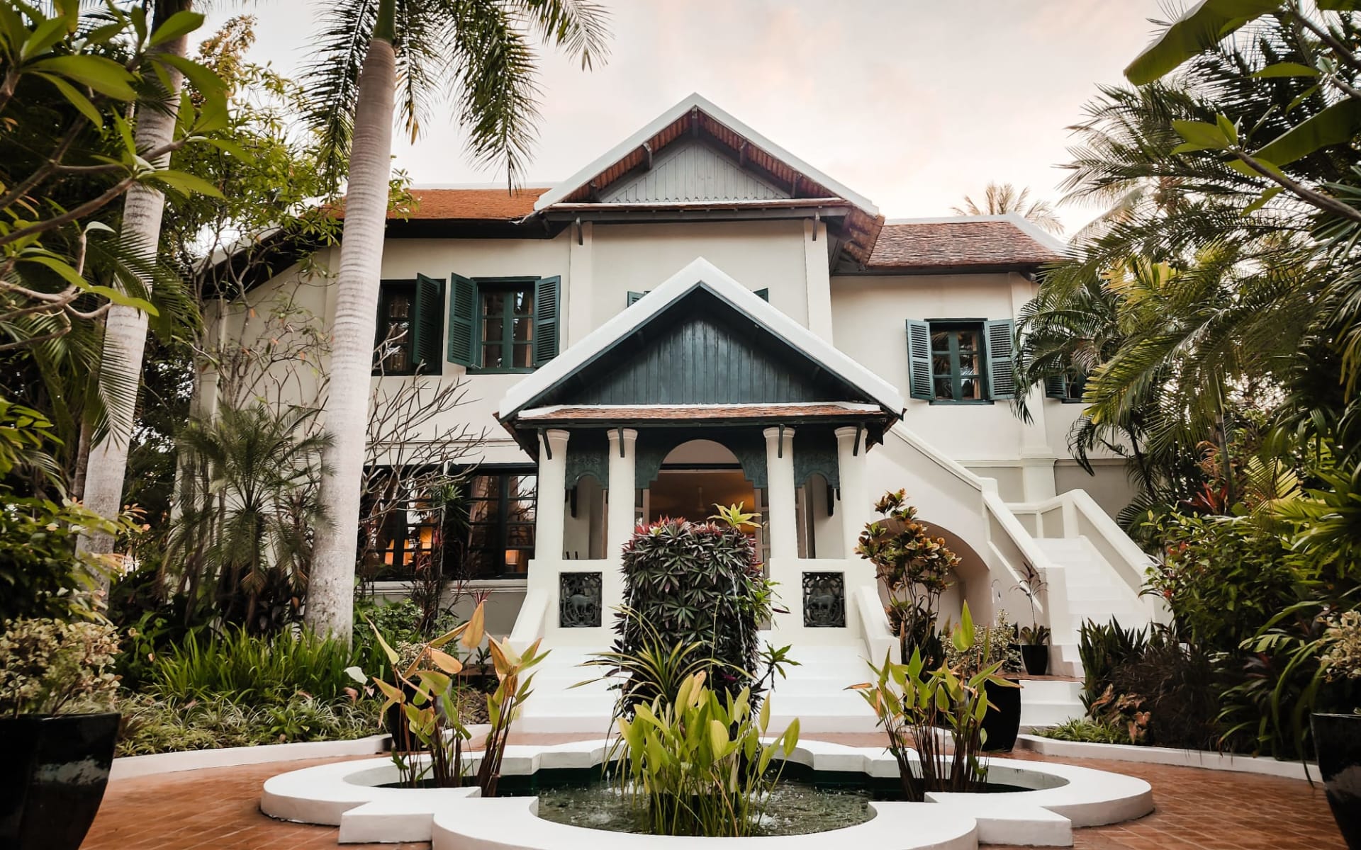 Villa Maly in Luang Prabang:  Colonial building