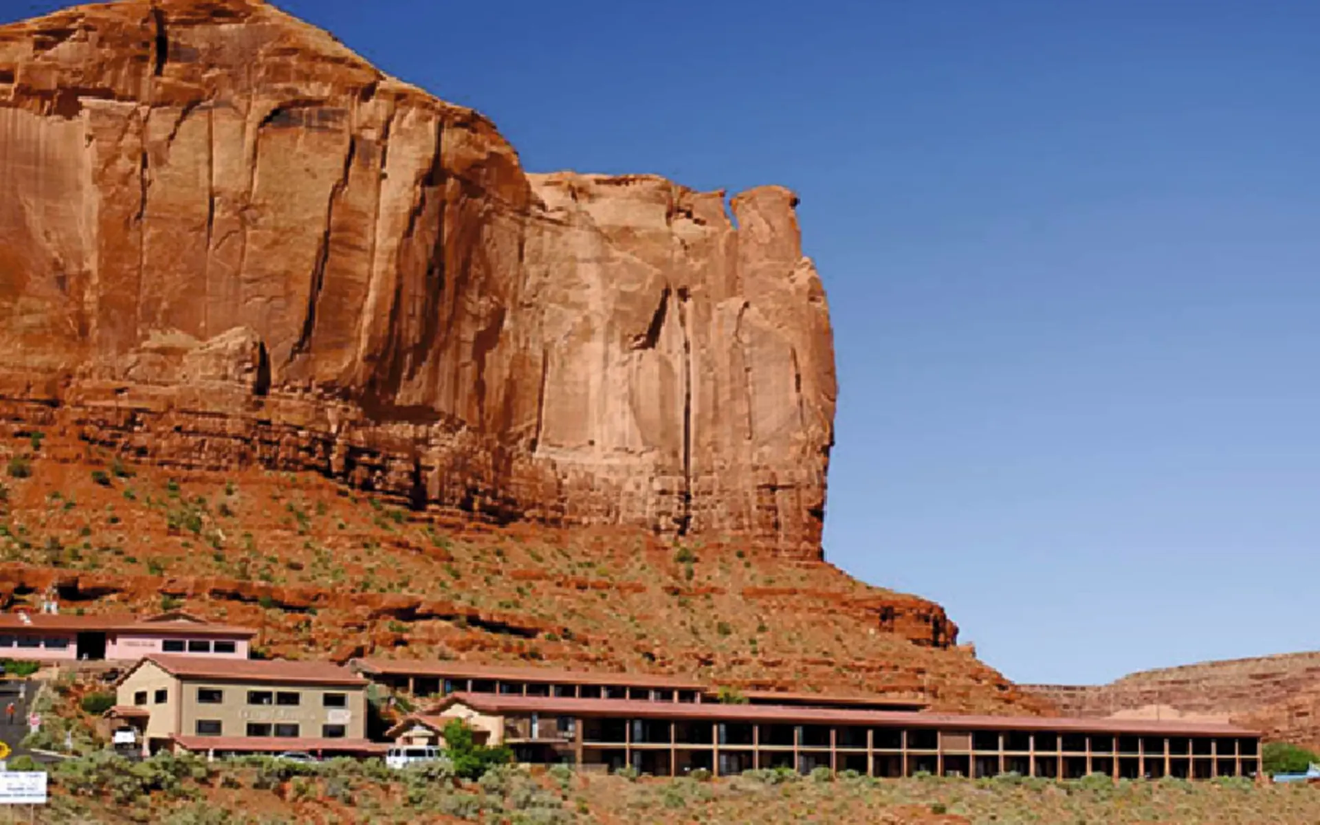 Goulding's Lodge in Monument Valley: exterior gouldings lodge steingebirge hotel