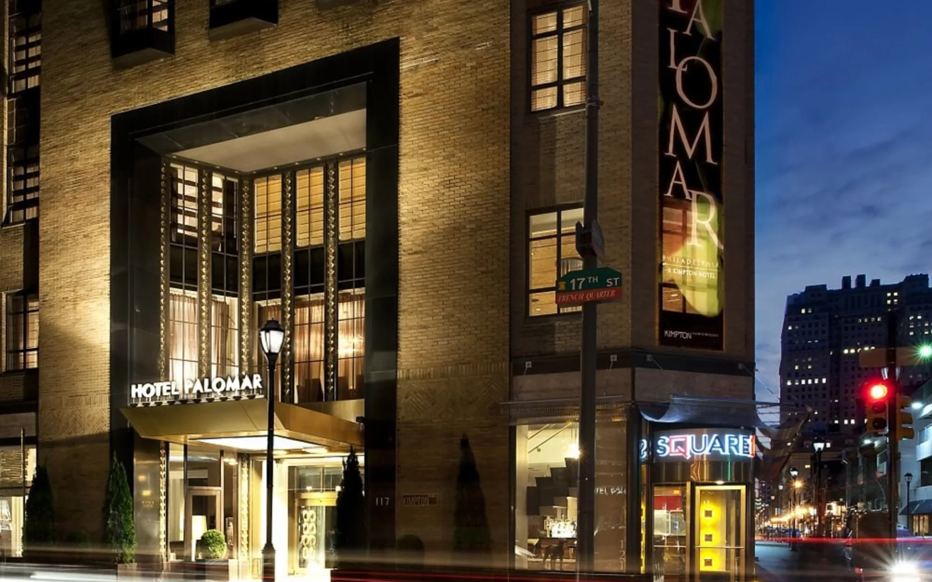 Hotel Palomar Philadelphia: Exterior_Hotel Palomar PHL_Aussenansicht bei Nacht_Bonotel