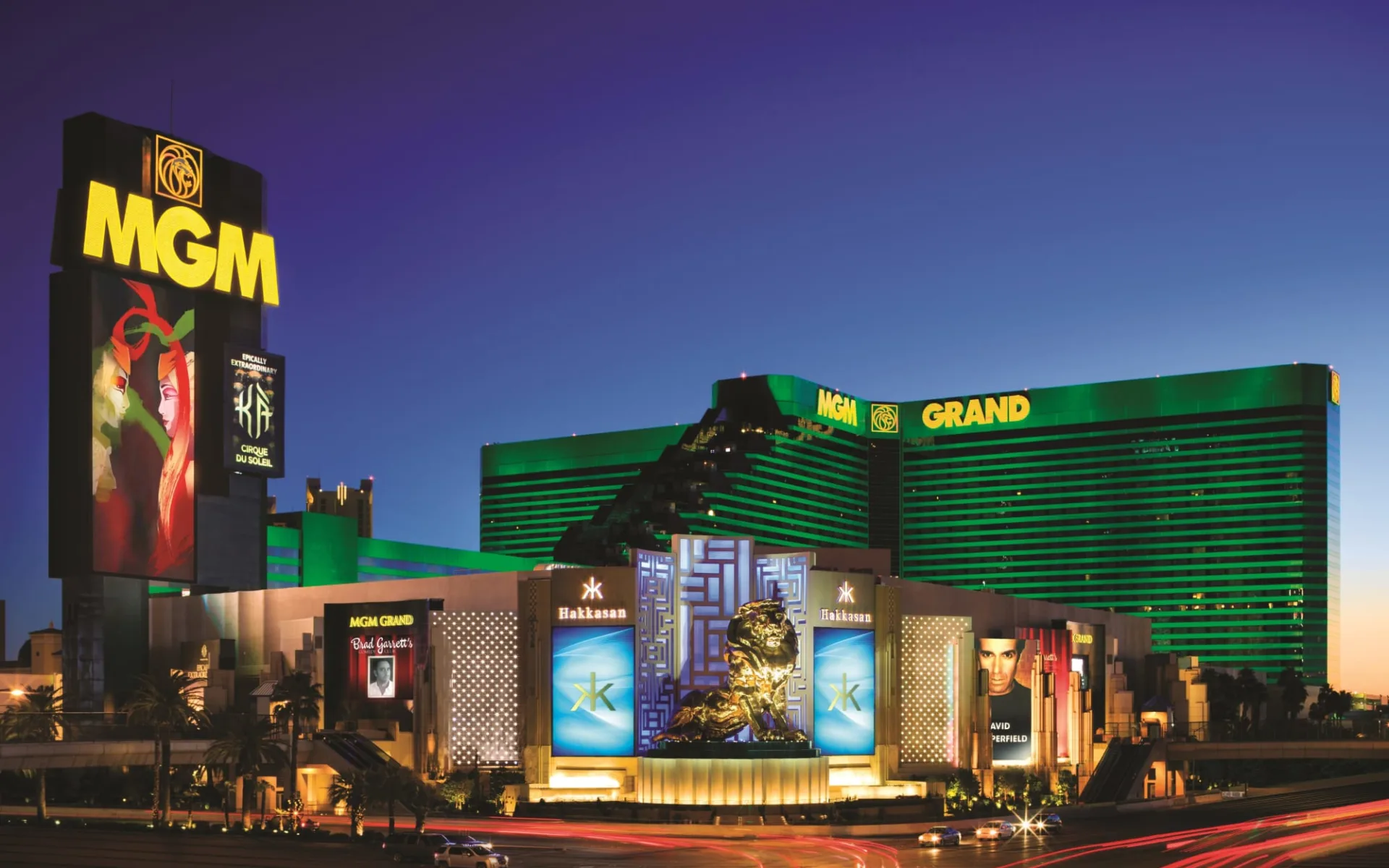 MGM Grand Hotel in Las Vegas:  MGM Grand - Aussenansicht