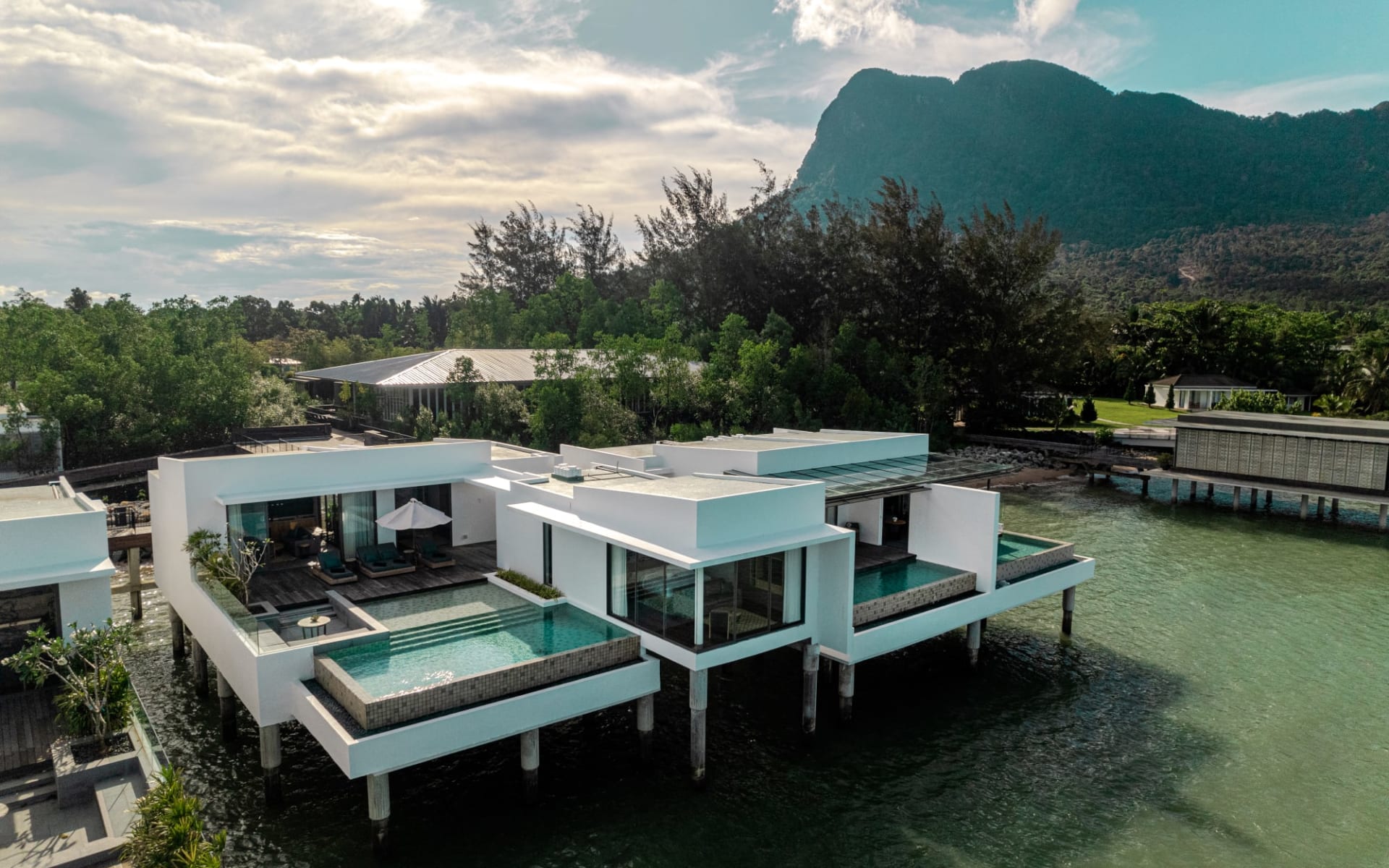 Cove 55 in Kuching:  Ocean Pool Villas with Mt. Santubong