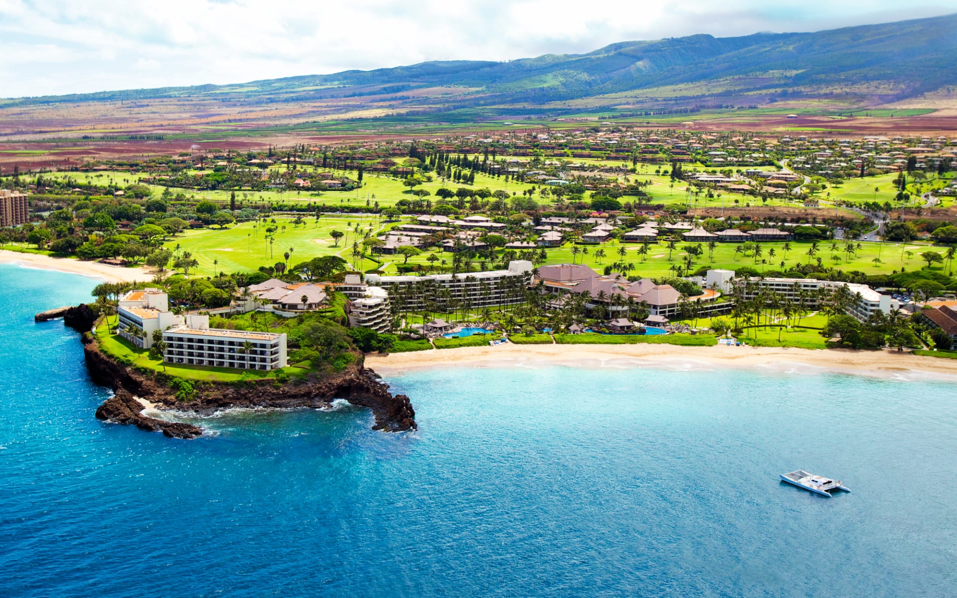 Sheraton Maui Resort in Lahaina - Maui: exterior sheraton maui hotelanlage meer strand