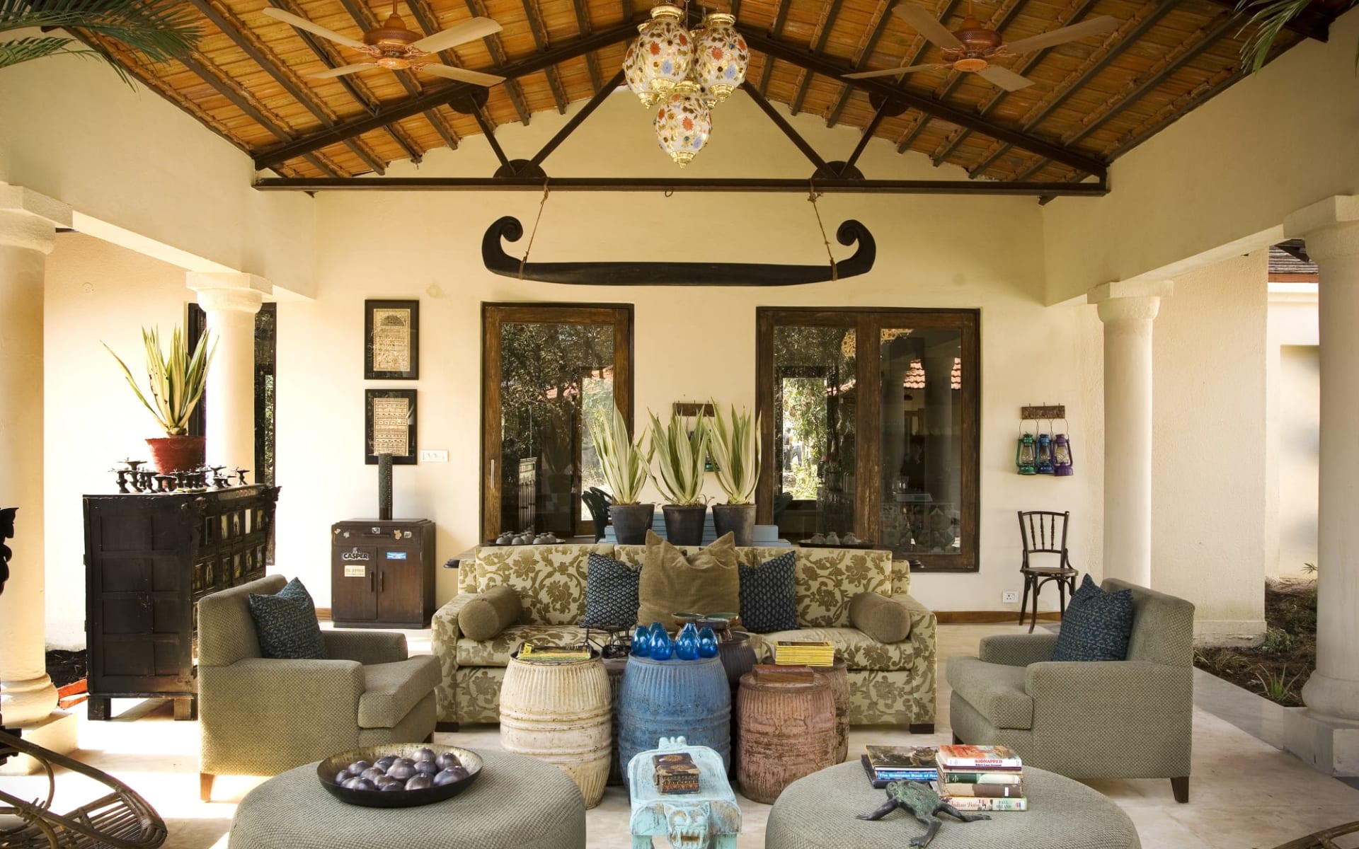 Baghvan Lodge in Pench: Lounge