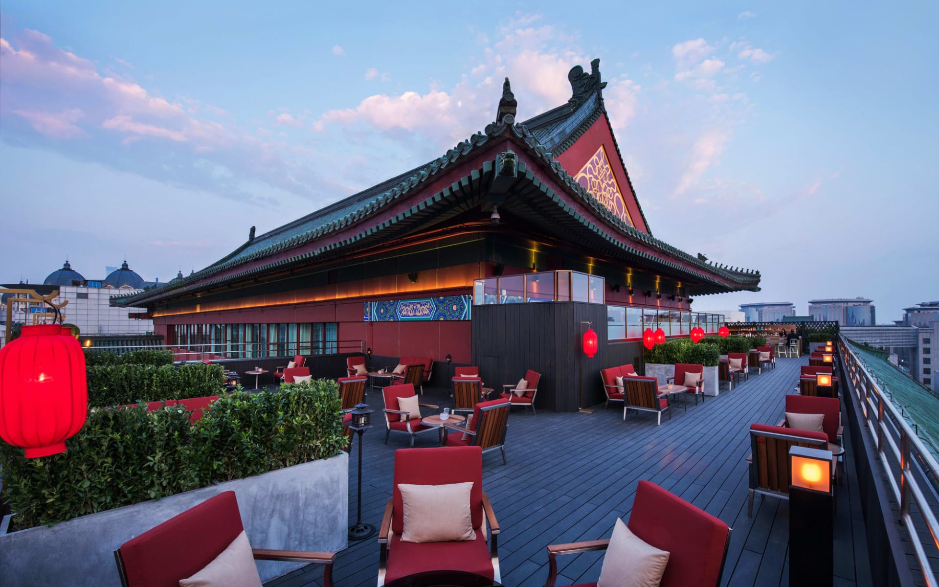 The Peninsula Beijing in Peking:  Yun Summer Lounge