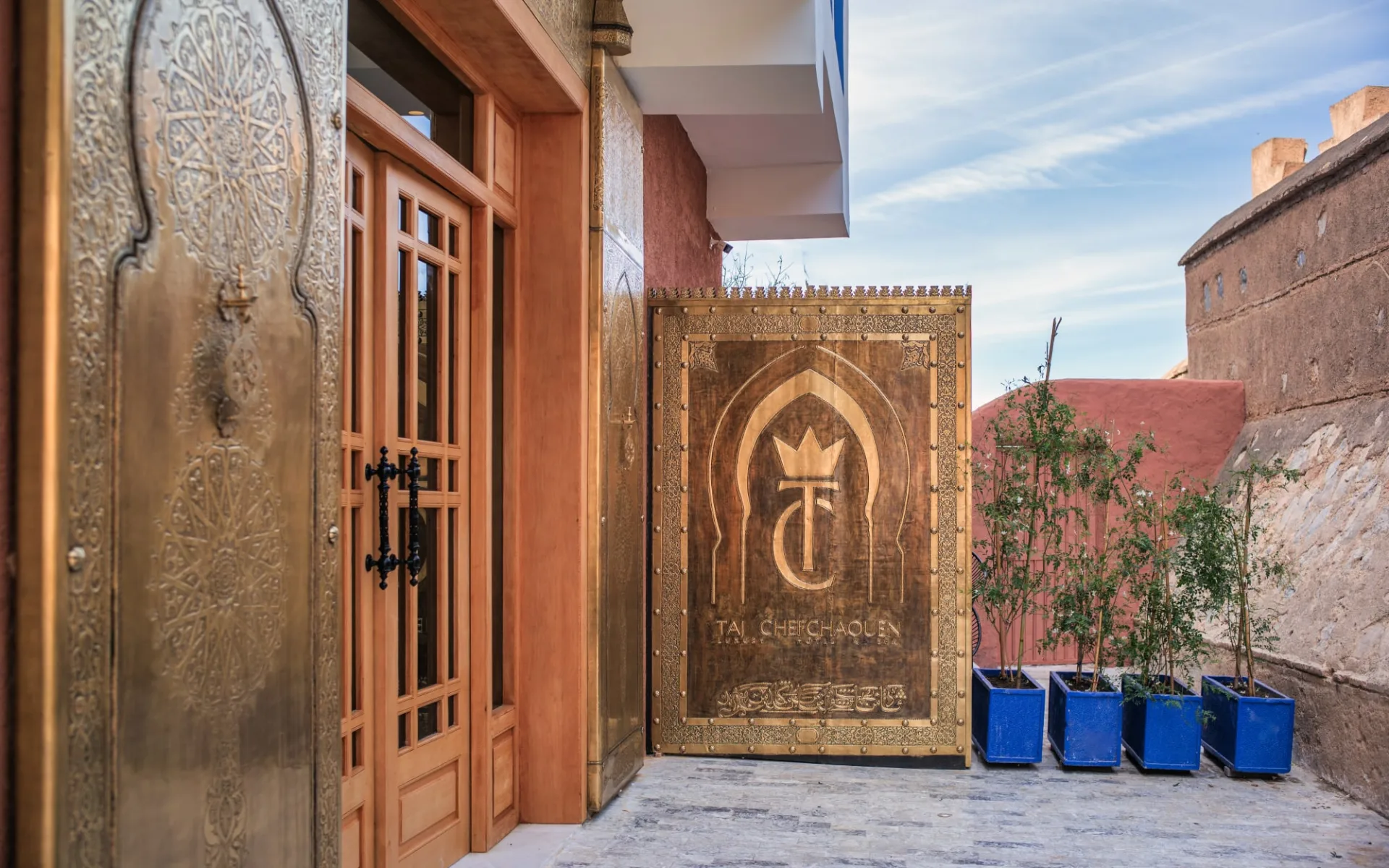 TAJ Chefchaouen Luxury Hotel & Spa:  entrance