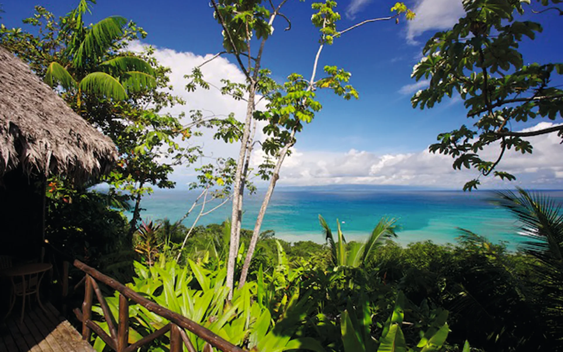 Lapa Rios Lodge in Osa Peninsula:  Lapa Rios Lodge - Blick aufs Meer