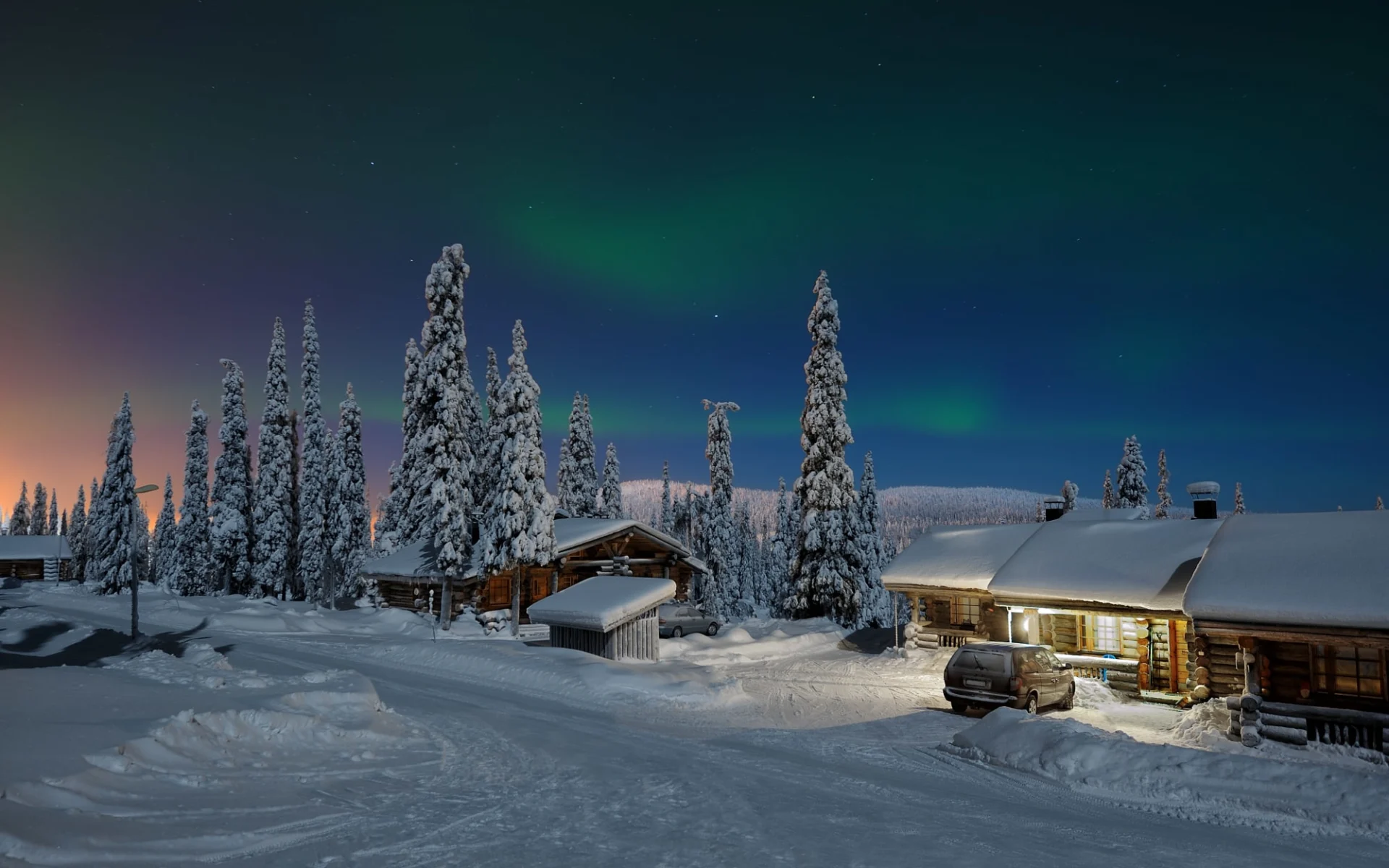 Gasthaus Papin Talo in Ruka: Finnland Lappland Kuusamo