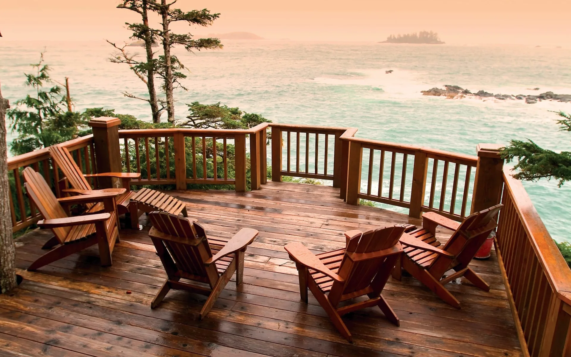 Middle Beach Lodge in Tofino: Kanada - Ausblick aufs Meer