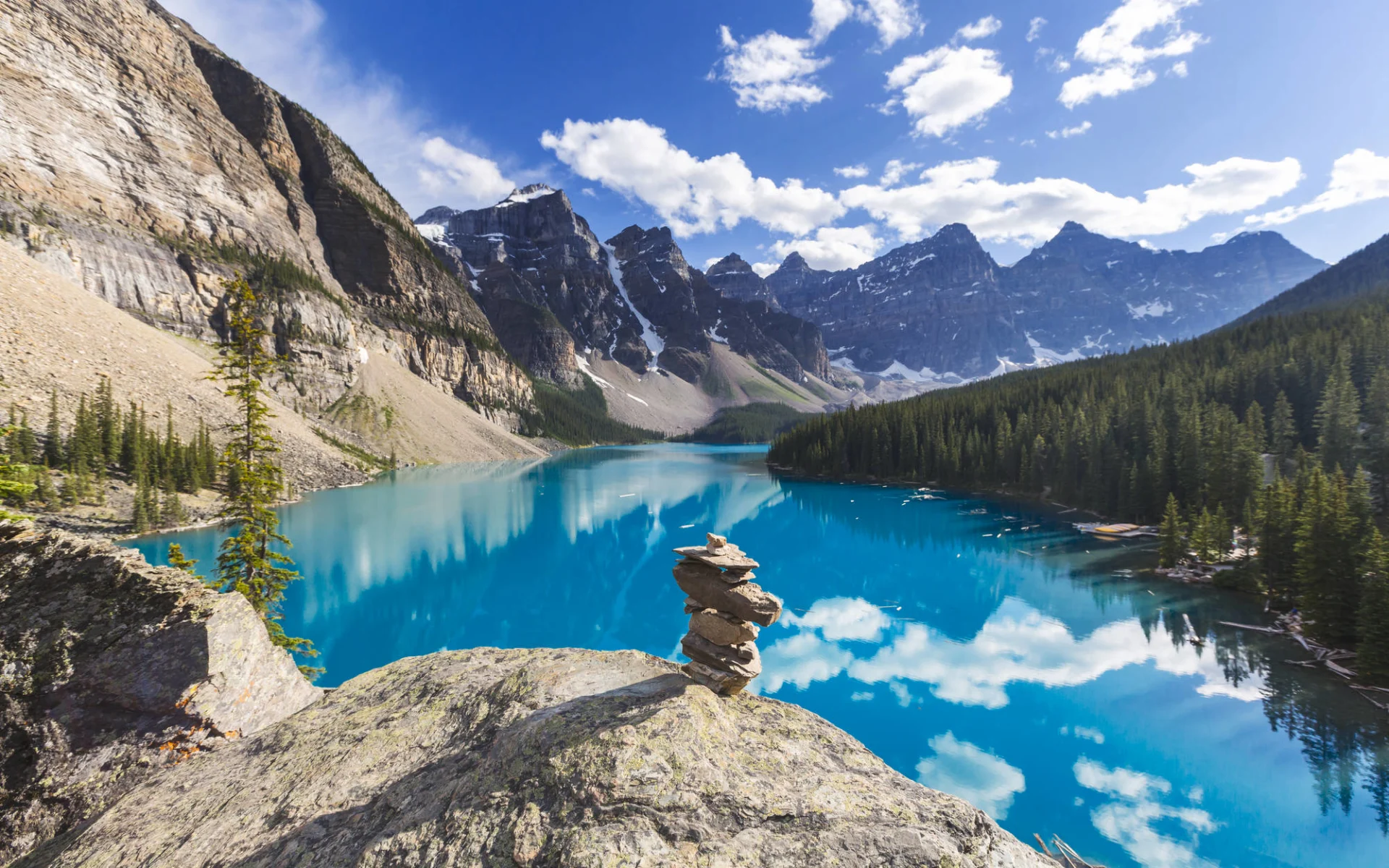 Kanadische Kontraste ab Toronto: Kanada - Banff Nationalpark - Moraine Lake Panorama