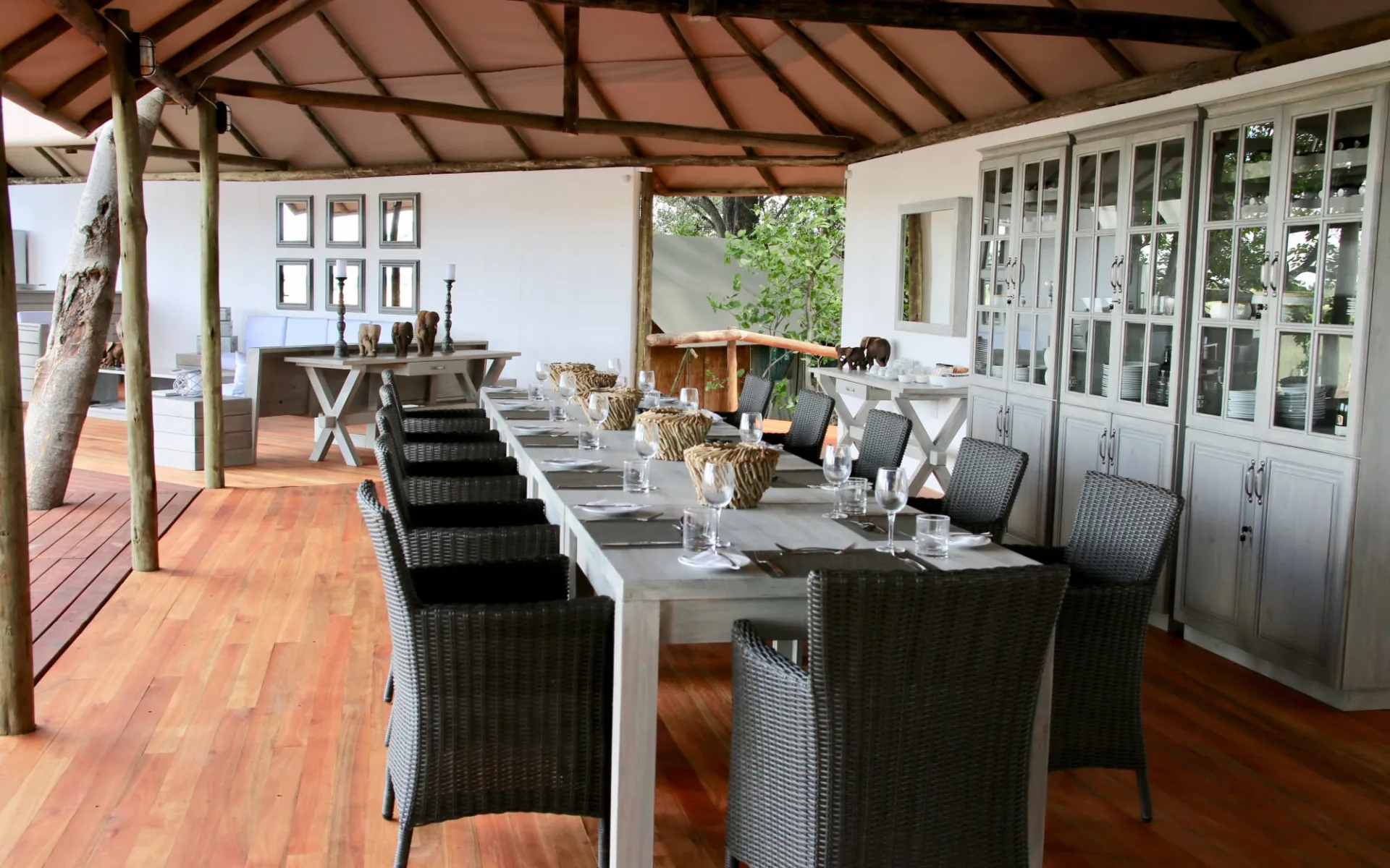 Kazile Island Lodge in Zambesi (Caprivi): Kazile Dining