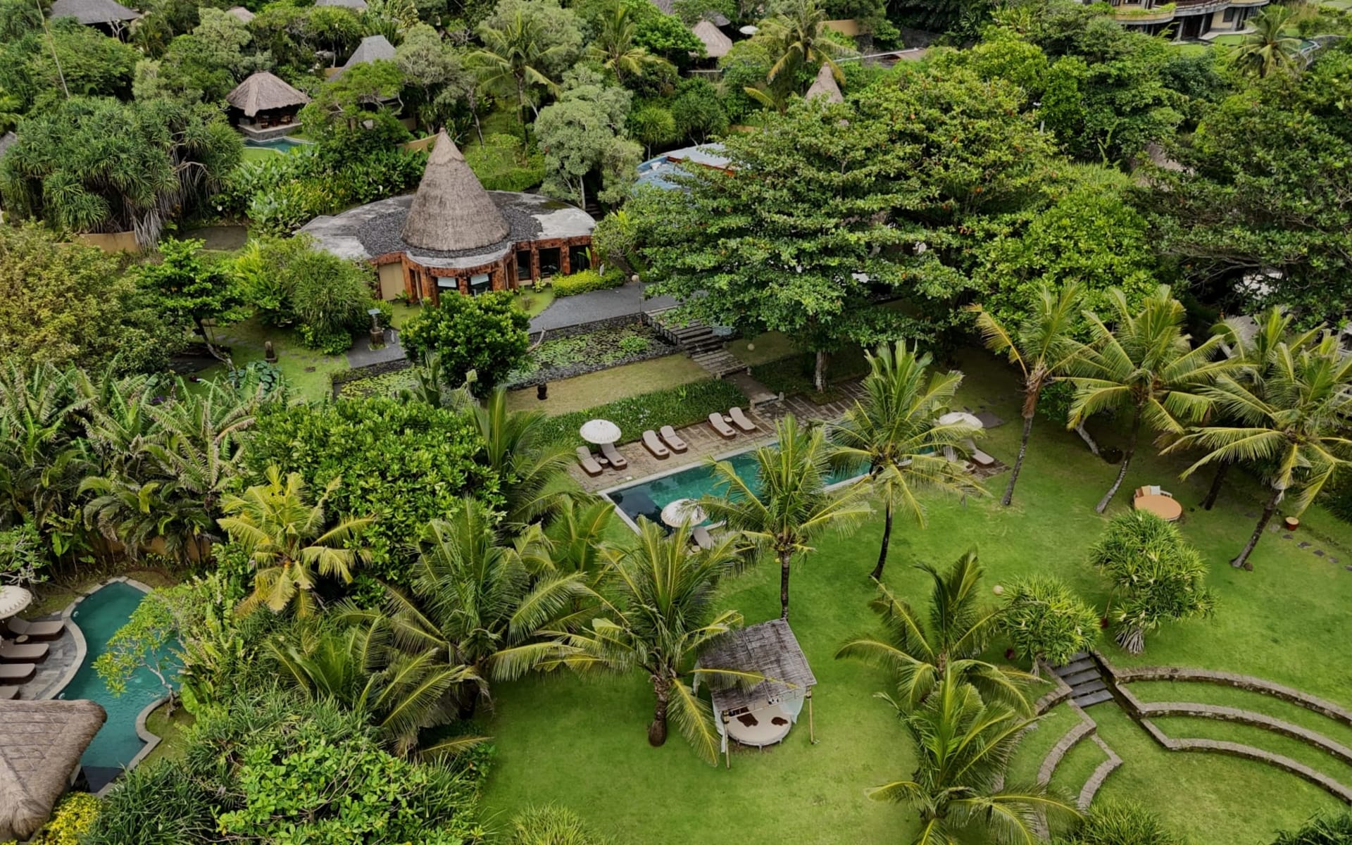 WakaGangga in Südbali:  Aerial view