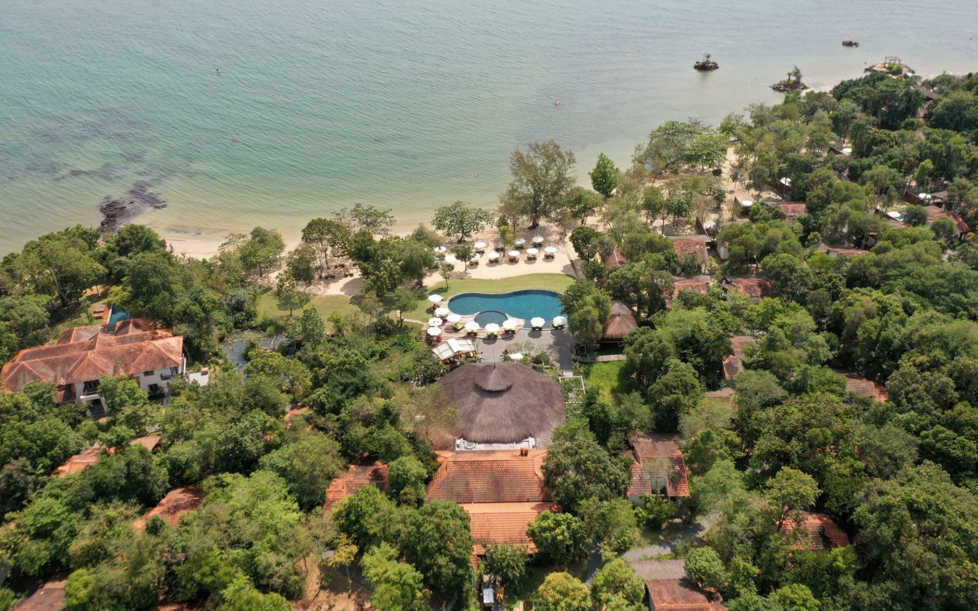 Green Bay Phu Quoc Resort & Spa:  Palm Beach top view