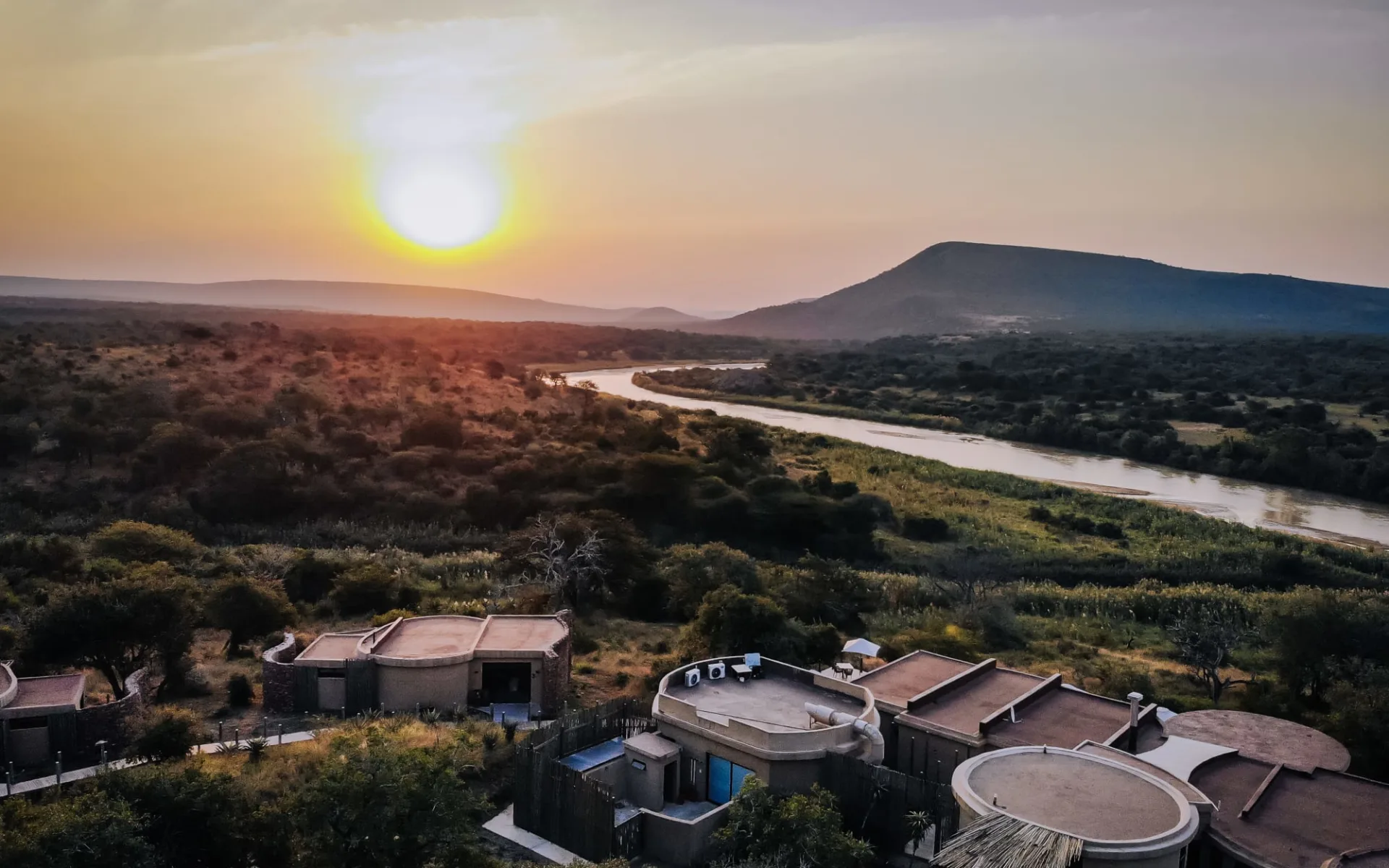 mFulaWozi Wilderness Private Game Reserve in Hluhluwe: mFulaWozi April Aerial-11