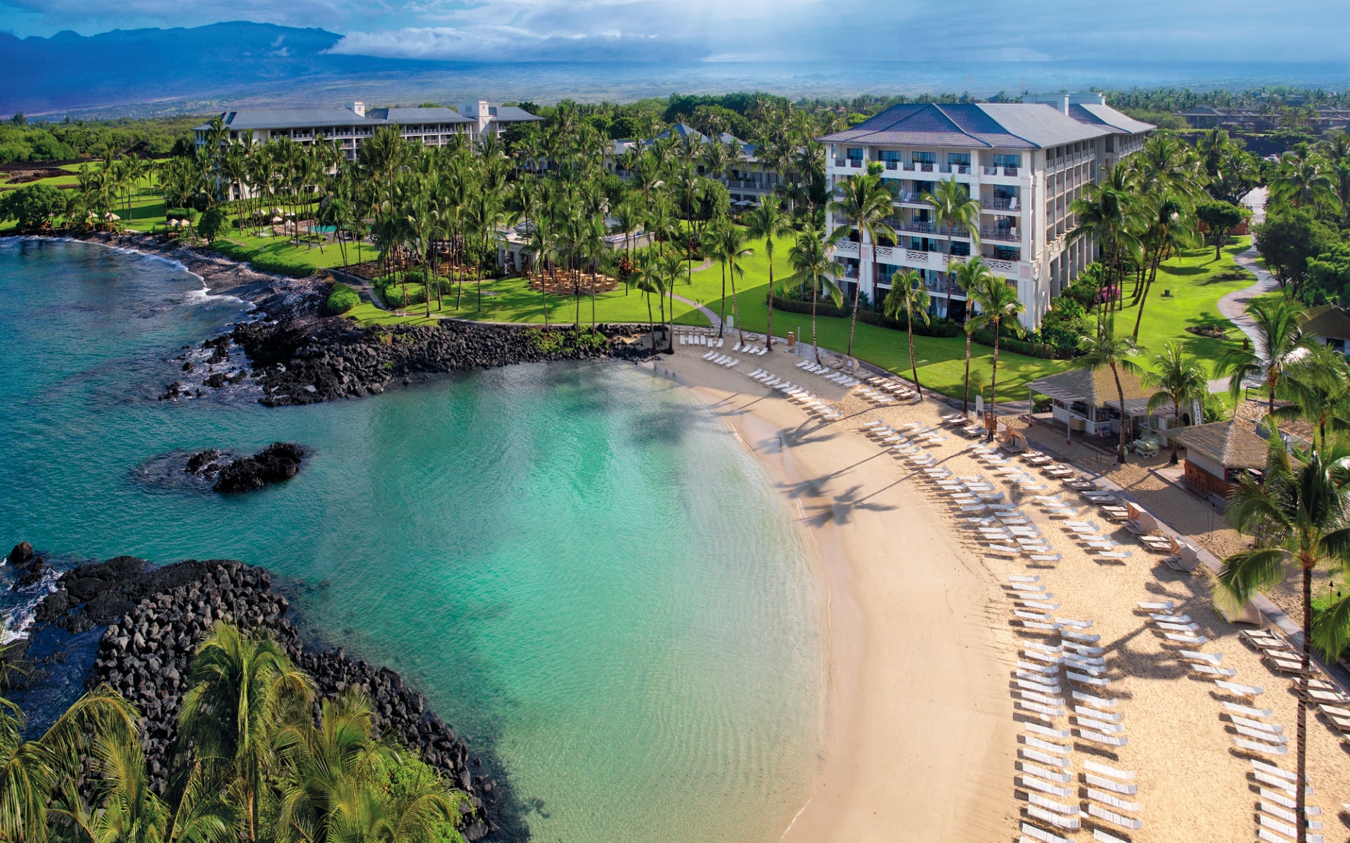 Fairmont Orchid in Waikoloa: natur fairmont orchid hotel strand meer