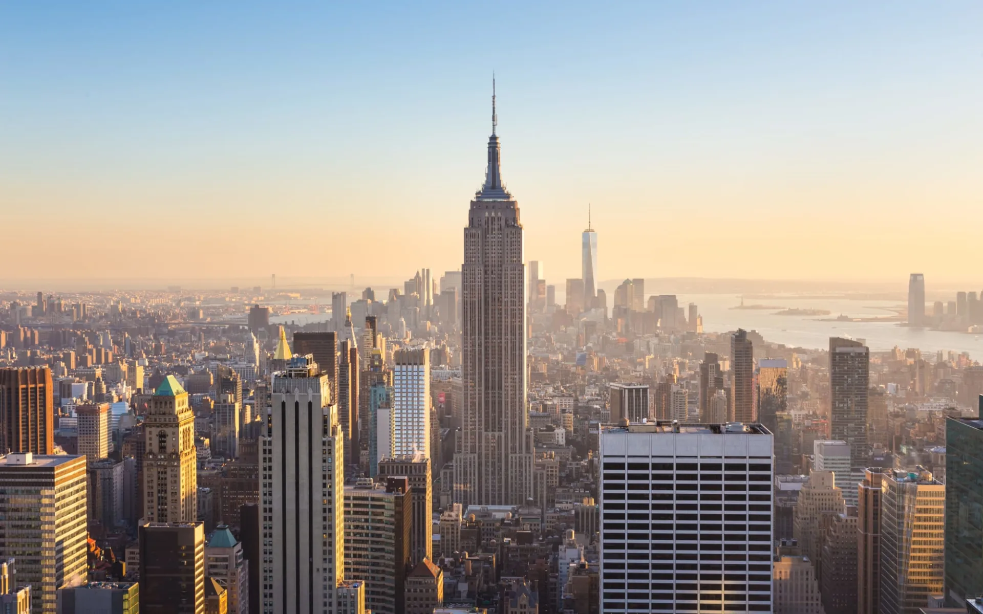 US Open ab New York - Manhattan: New York - New York City - Blick auf Emire State Building