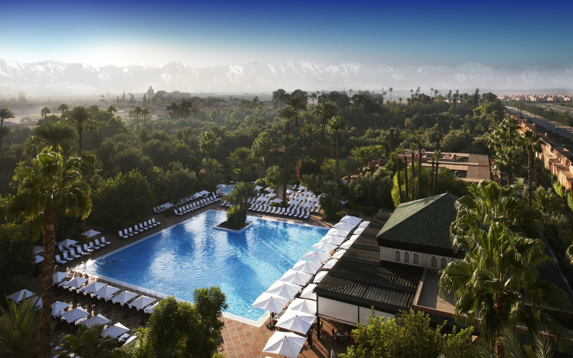 La Mamounia in Marrakesch: pool: