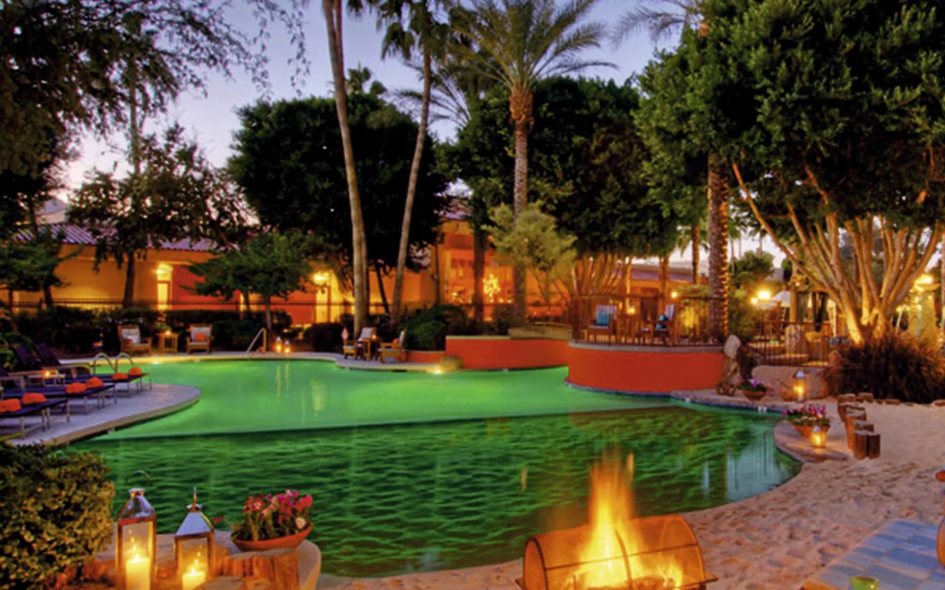 The Scott Resort & Spa in Scottsdale: pool firesky resort and spa a kimpton hotel scottsdale pool palmen