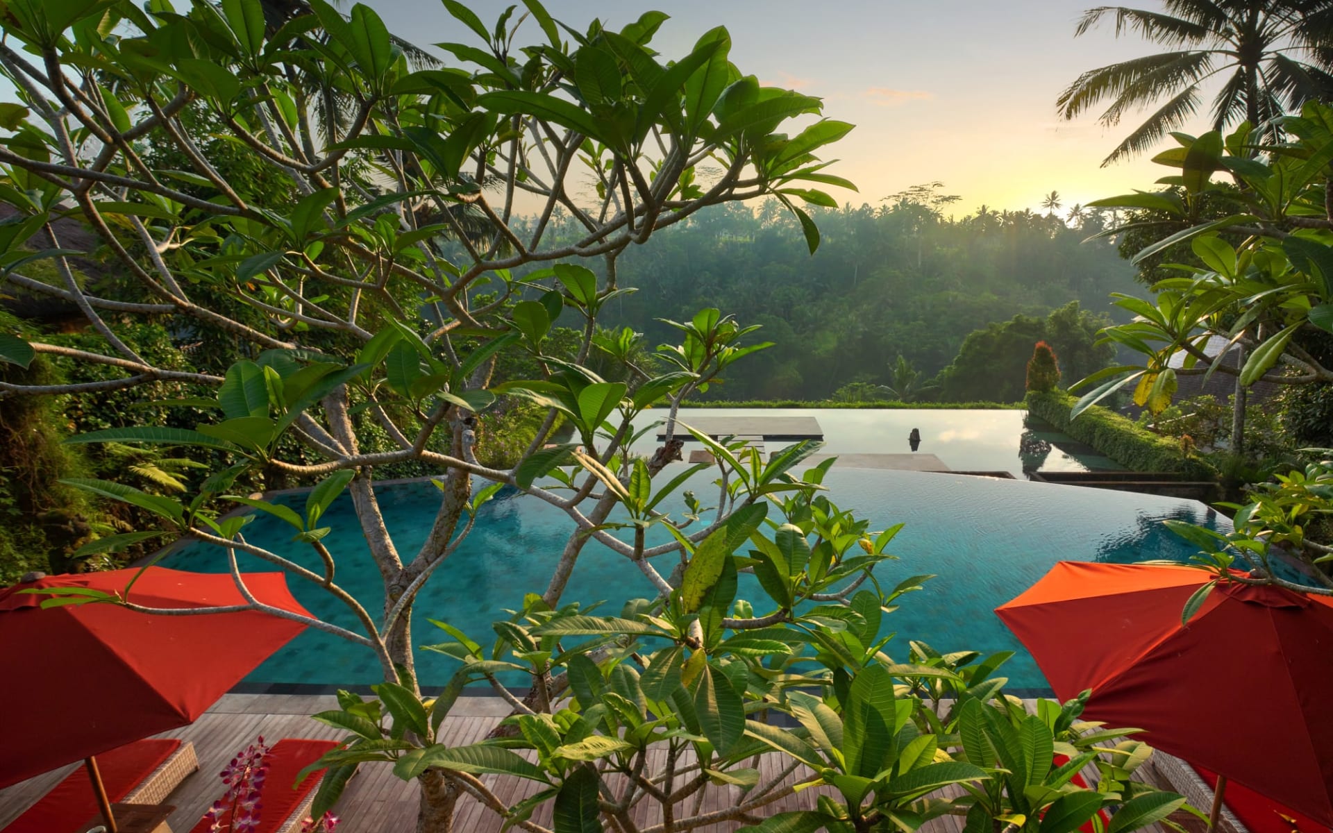 Jannata Resort & Spa in Ubud:  Main Pool & Infinity Pool