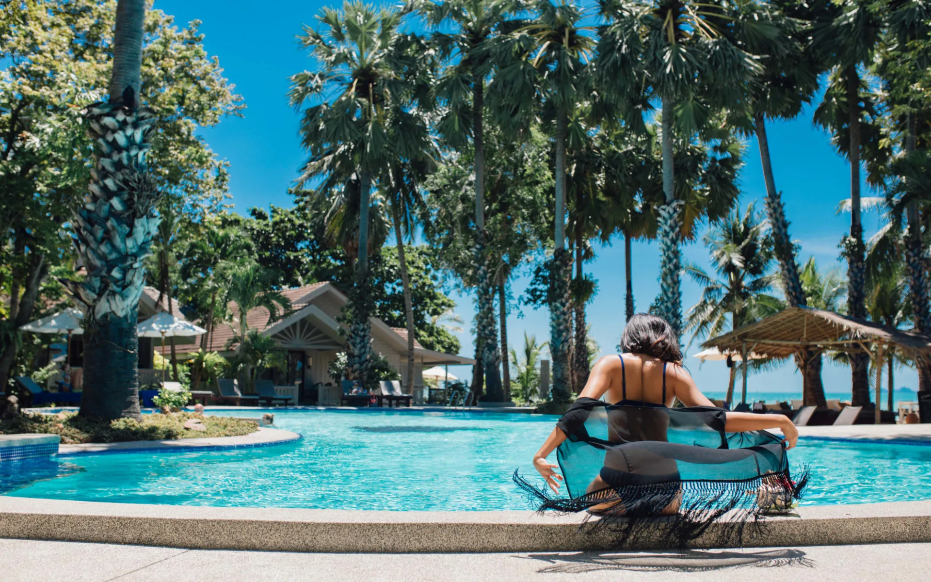 Paradise Beach Resort in Ko Samui: Pool Seaside