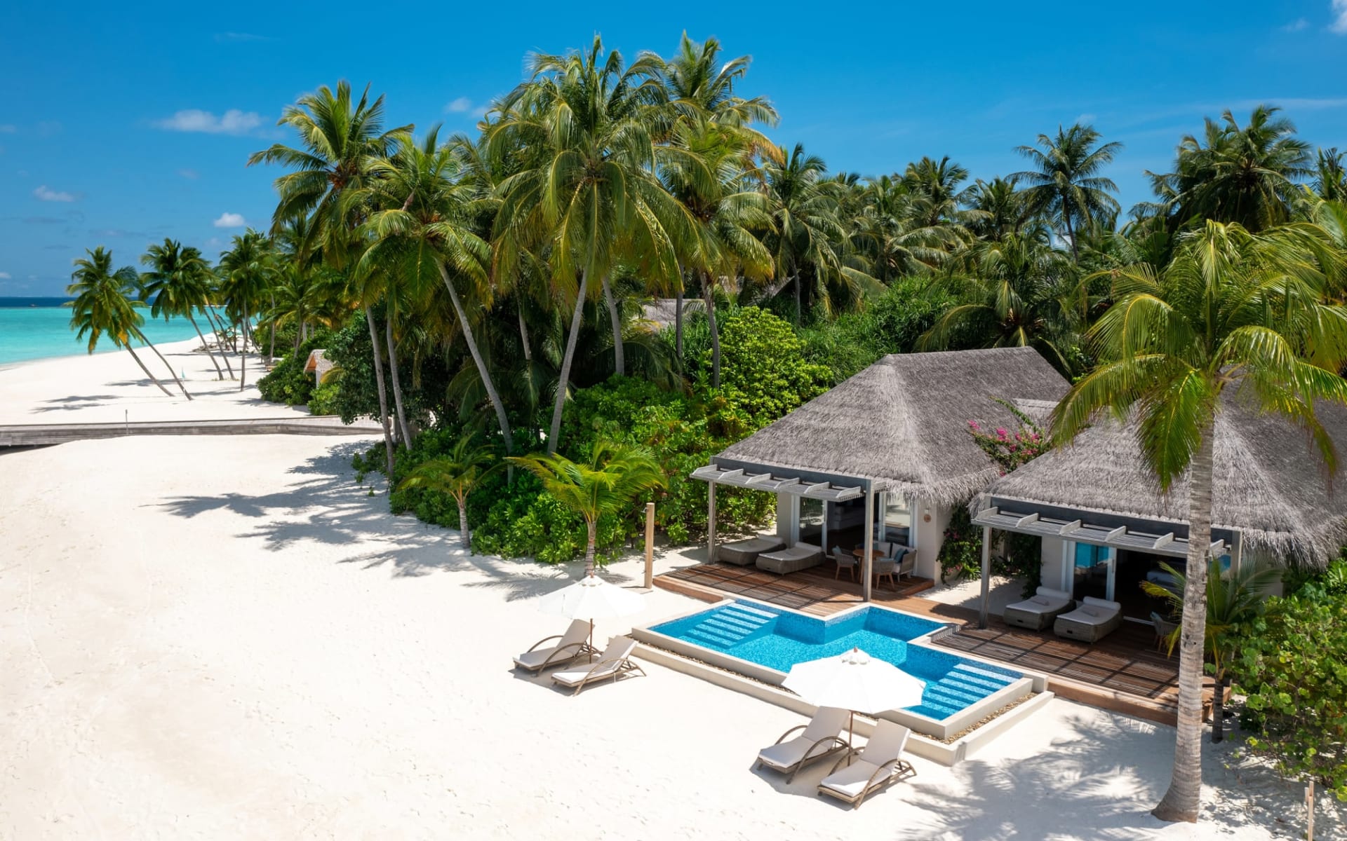 Baglioni Resort Maldives in Dhaalu-Atoll:  2 Bedroom Family Beach Villa Pool