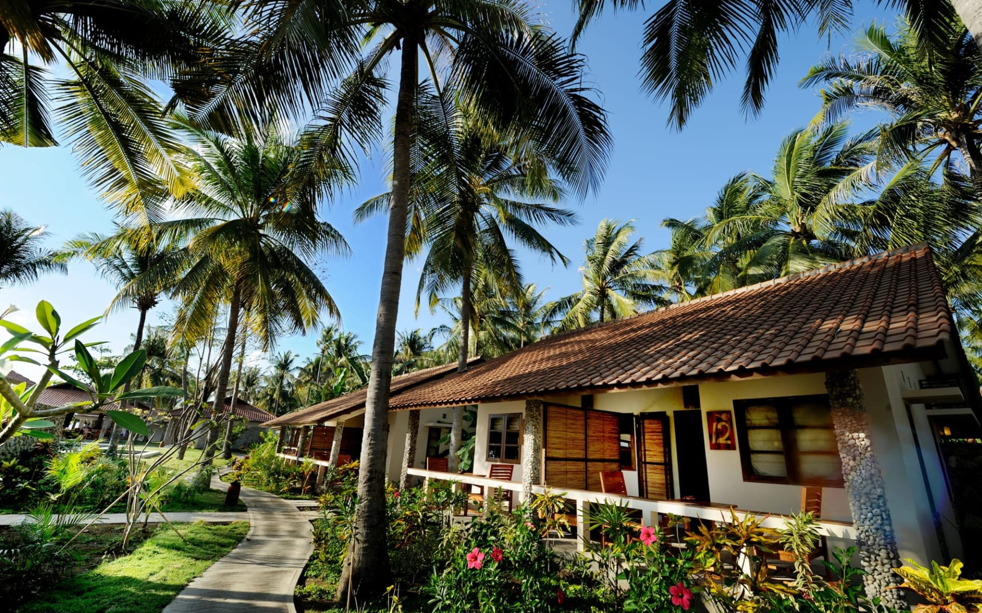 Cocotinos Sekotong in Lombok:  Garden Room Ocean/Poolview