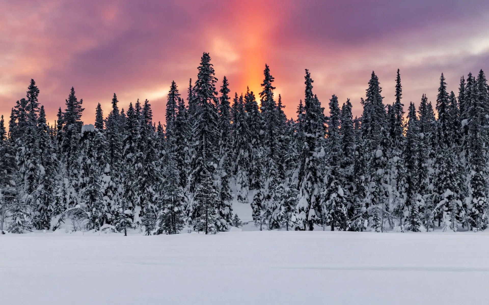 ICE Hotel in Jukkasjärvi: Schweden Jukkasjarvi Sonnenaufgang