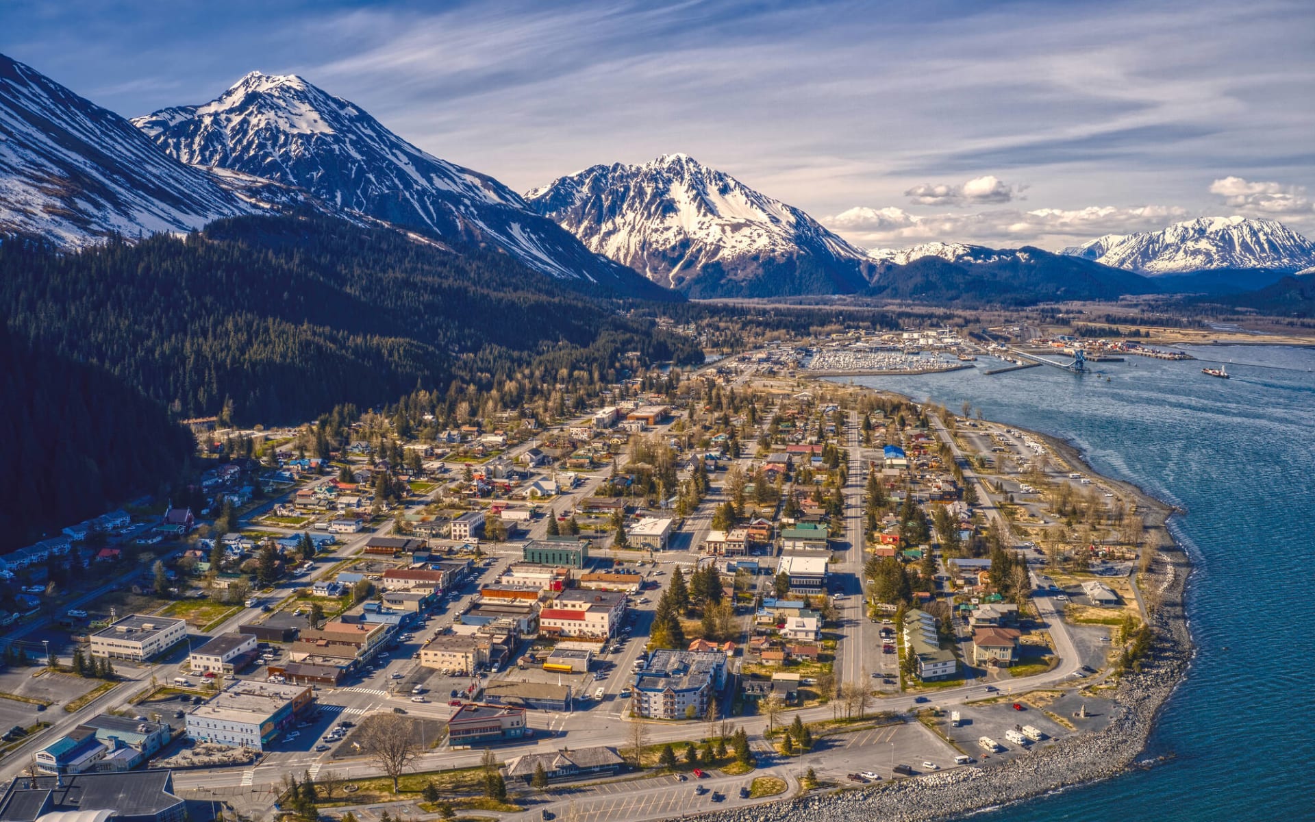 Individuelle Bahnreise - Alaska Panorama ab Seward: USA_Alaska_Seward_Aerial_Mountains