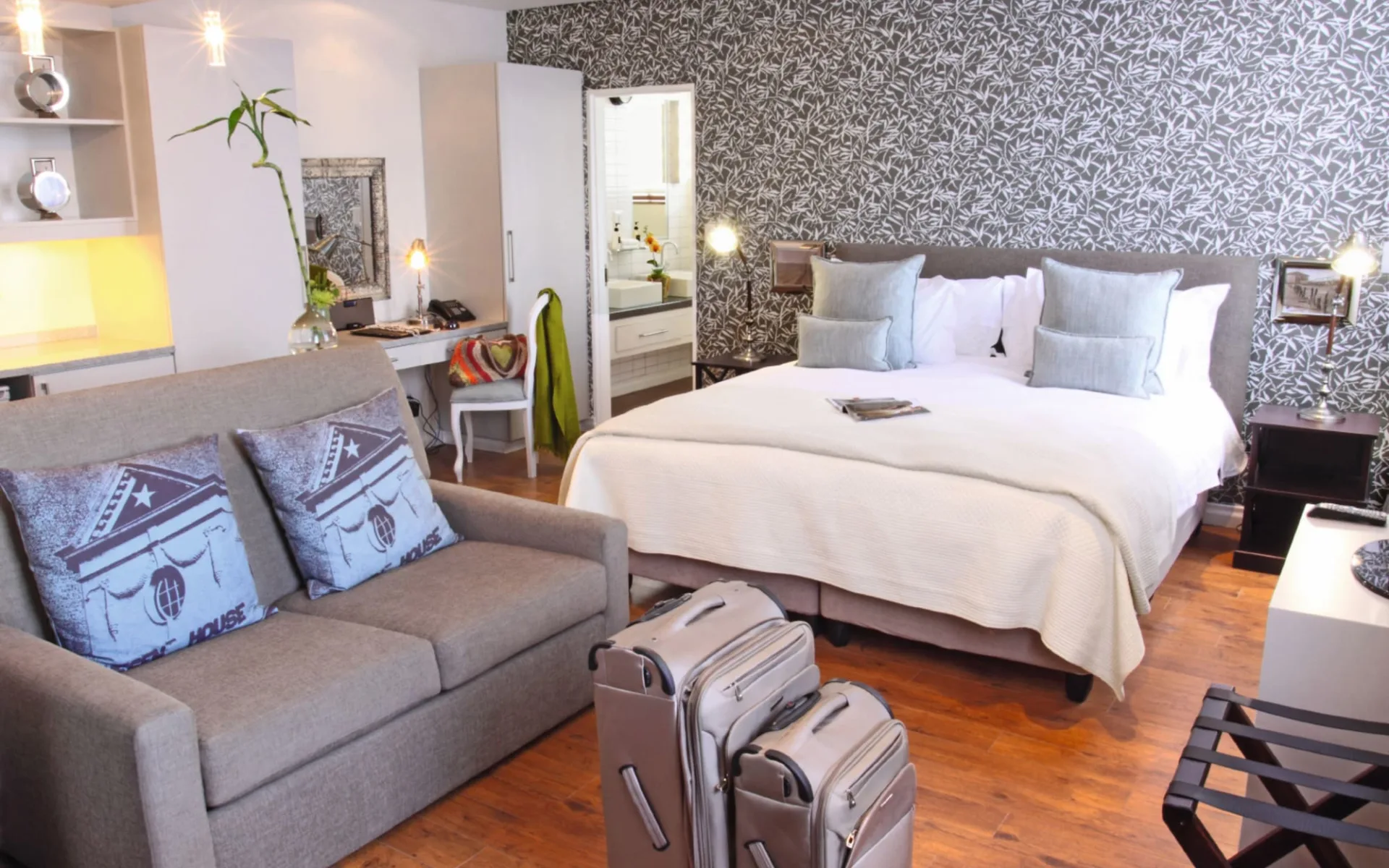 The Turbine Boutique Hotel & Spa in Knysna: Zimmer The Turbine Boutique Hotel and Spa Schlafzimmer der Luxury Suite