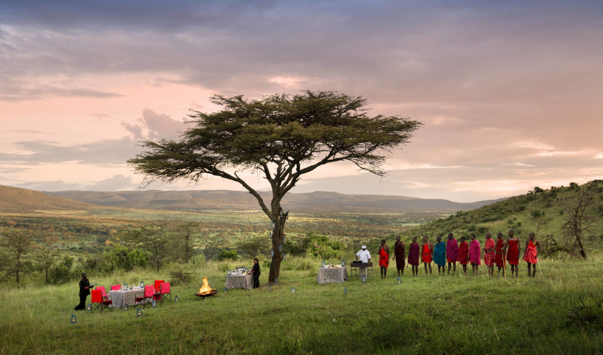 &Beyond Klein's Camp in Serengeti:  Bush-dining