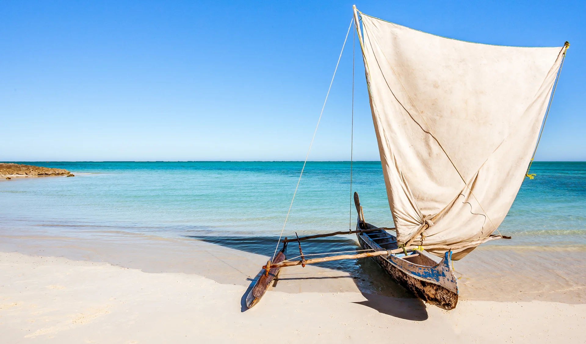 Traditionelles Vezo Fischerboot, Madagaskar