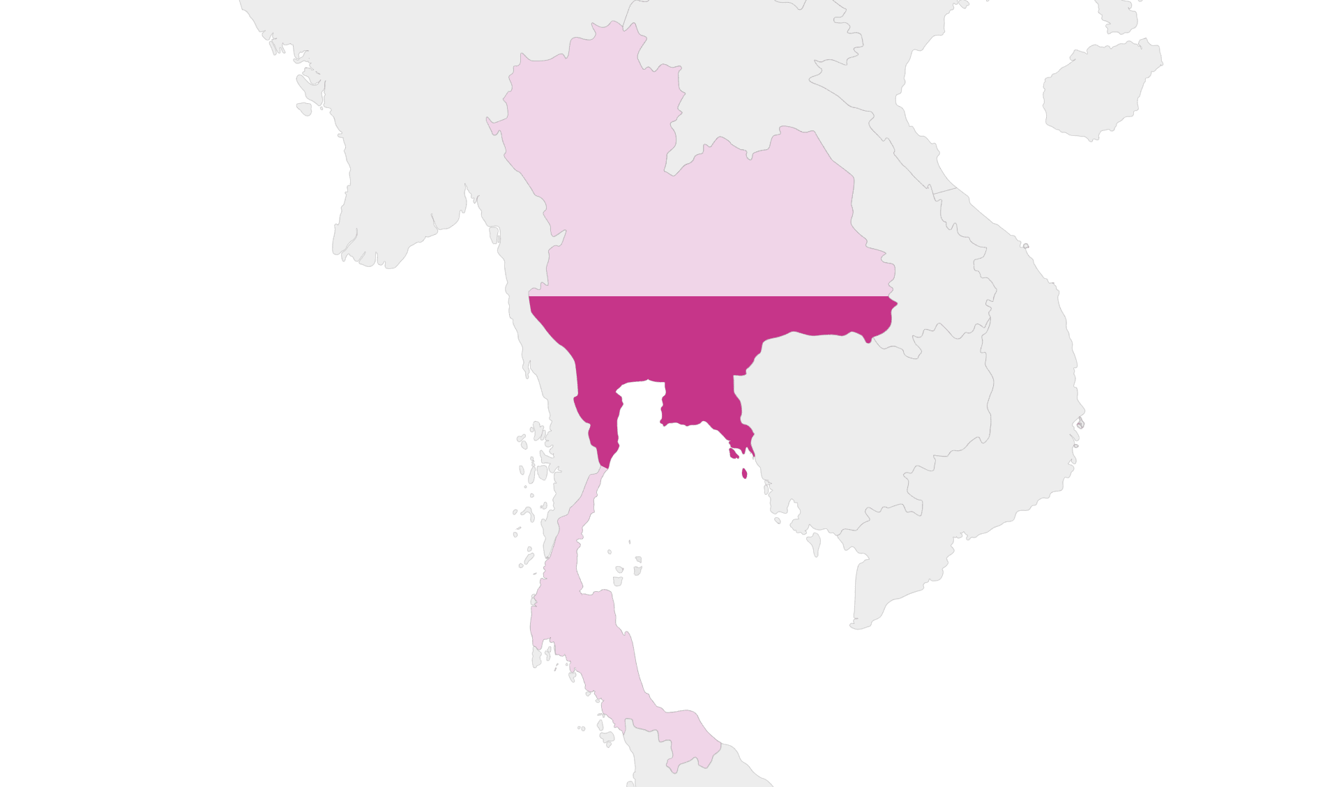 Karte Thailand Region Zentral-Thailand