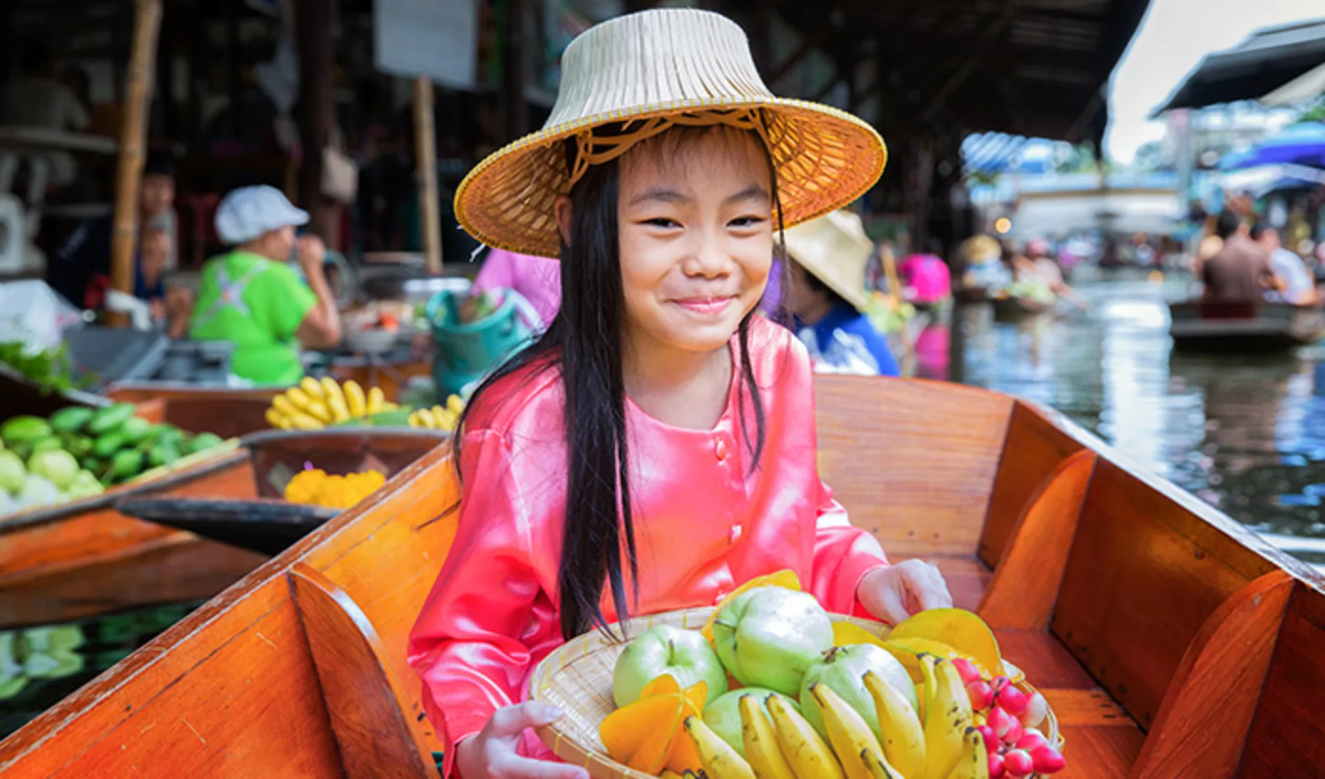 Floating-Market, Thailand