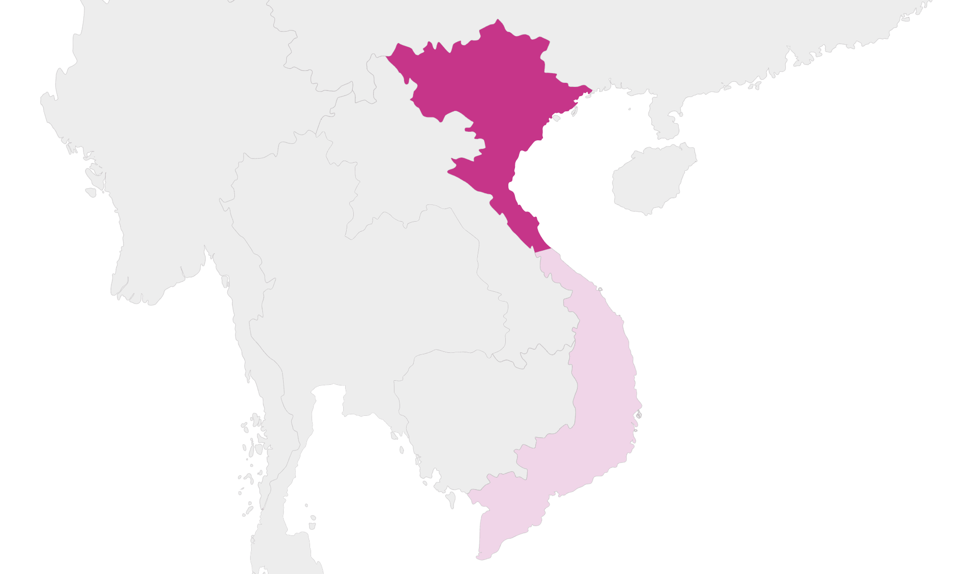 Karte Vietnam Norden