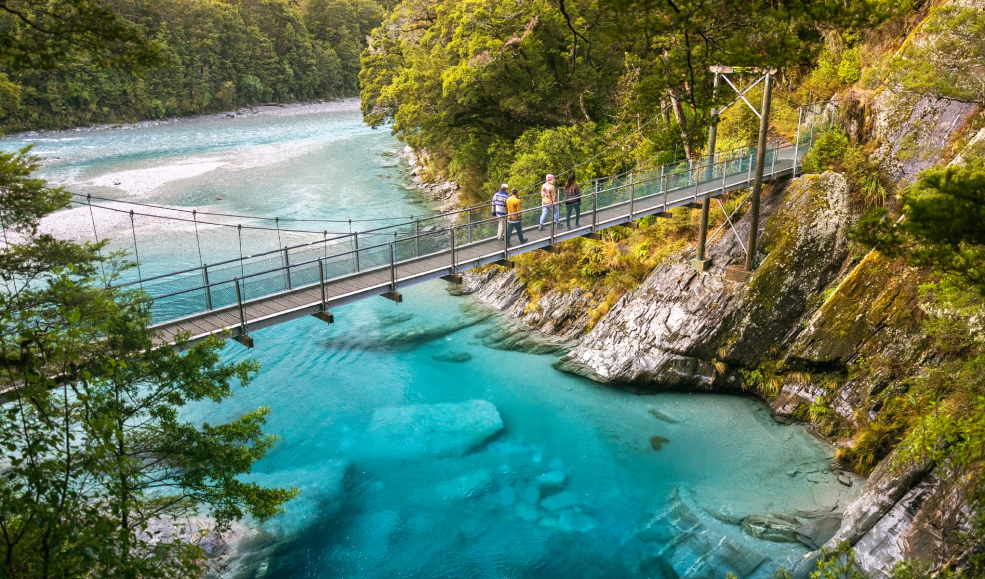 Kakapo ab Auckland: Blue_Pools_Track_Wanaka_Suedinsel_Neuseeland