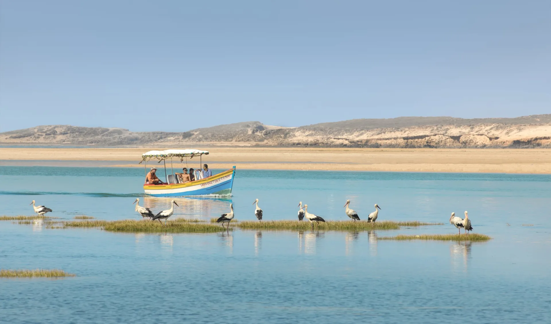 La Sultana Oualidia: Boatride on the lagoon of oualidia