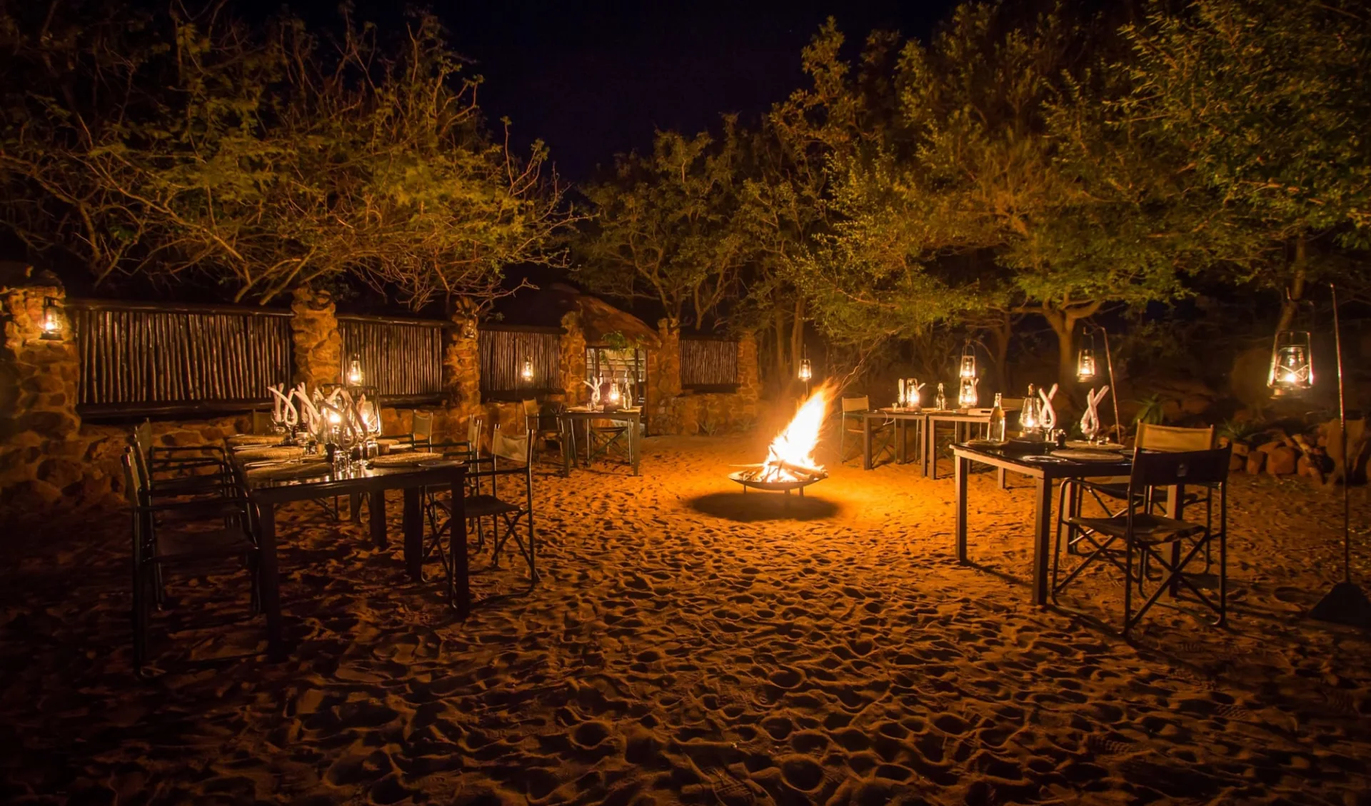 Leopard Mountain Game Lodge in Hluhluwe: Boma Dinner 2018