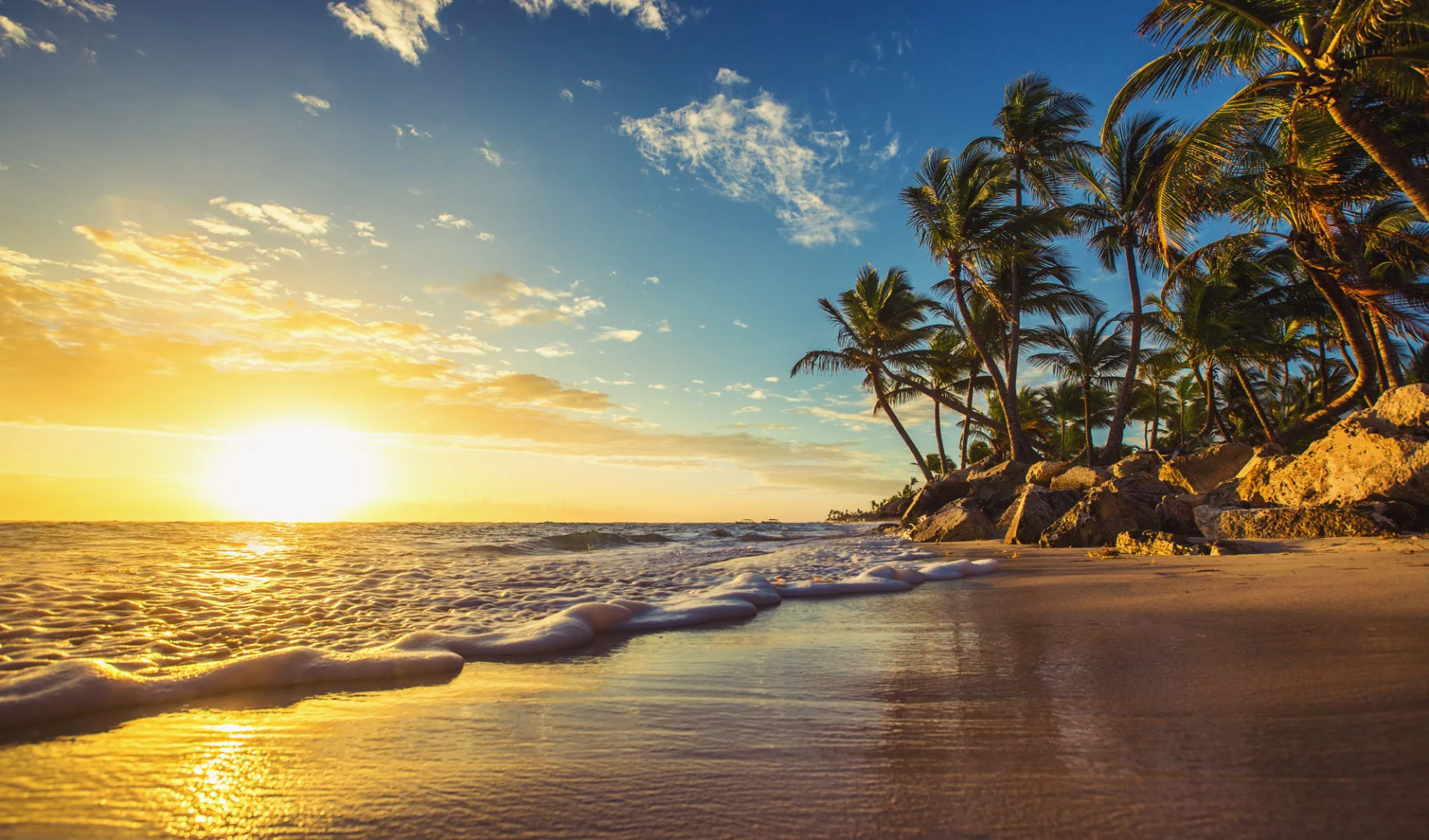 Dominikanische Republik für Einsteiger ab Santo Domingo: Dominikanische Republik - Strand - Sonnenuntergang