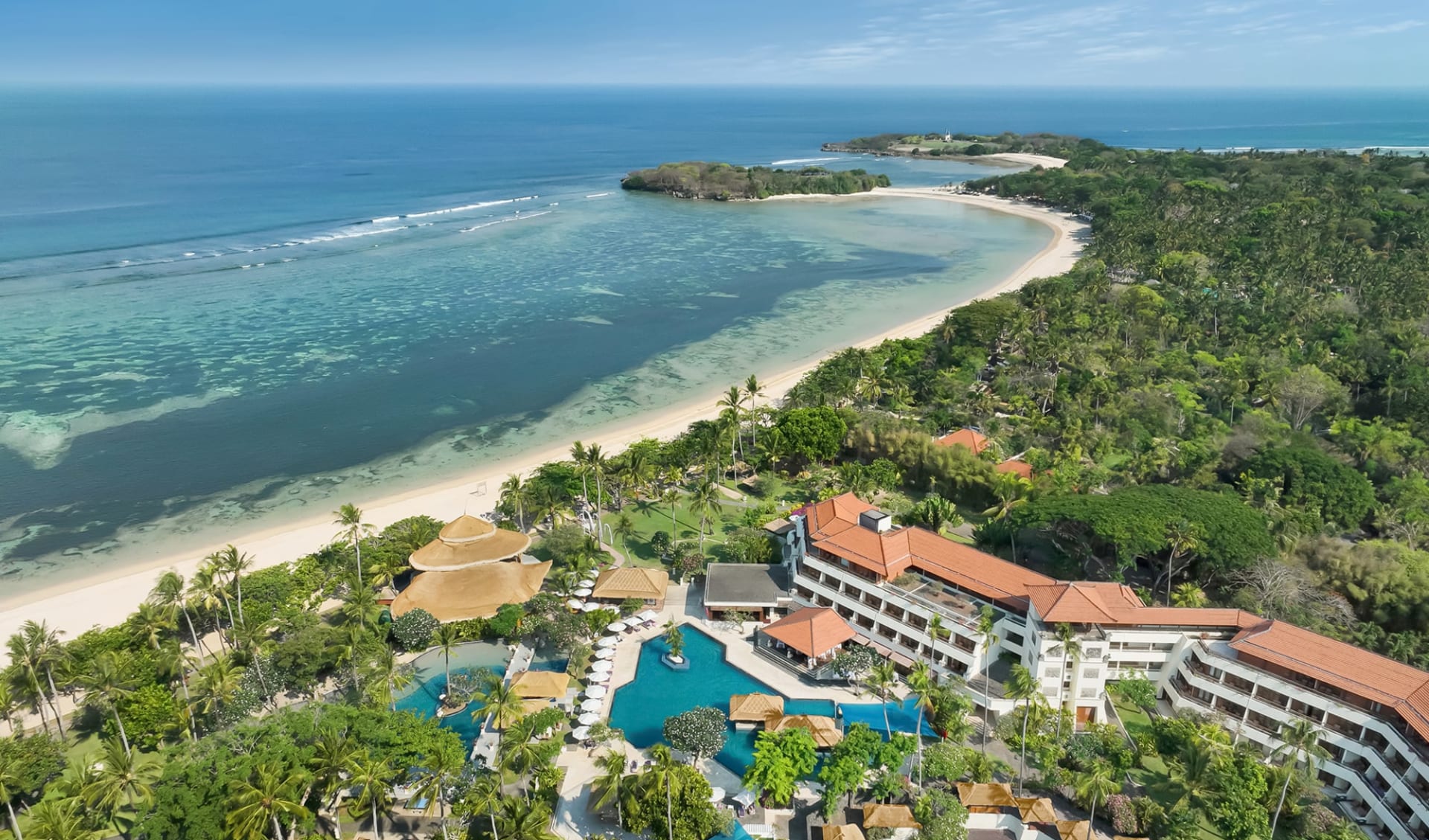 Nusa Dua Beach Hotel & Spa-Handwritten Collection in Südbali:  Aerial View