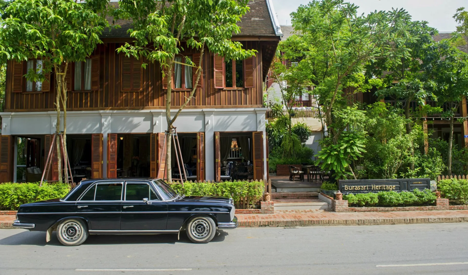 Burasari Heritage in Luang Prabang:  Exterior