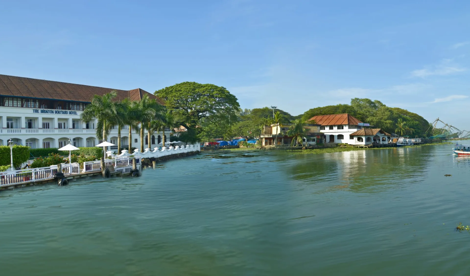 Brunton Boatyard in Kochi: Exterior view