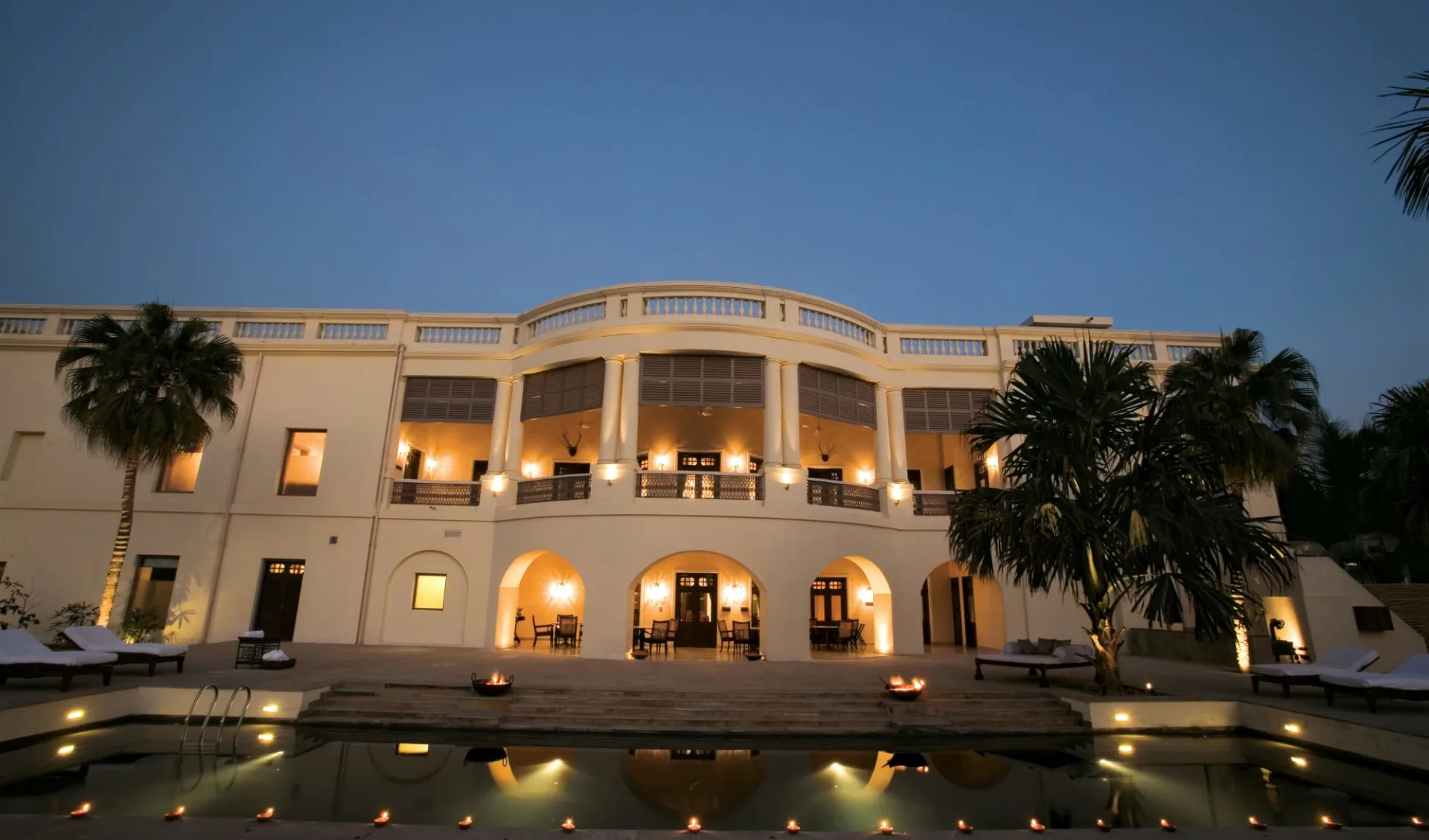 Taj Nadesar Palace in Varanasi: Garden View