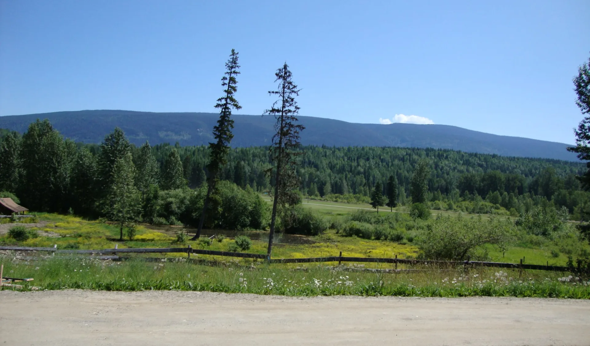 Helmcken Falls Lodge in Clearwater:  HelmckenFallsLodge_ViewFromMcDougal