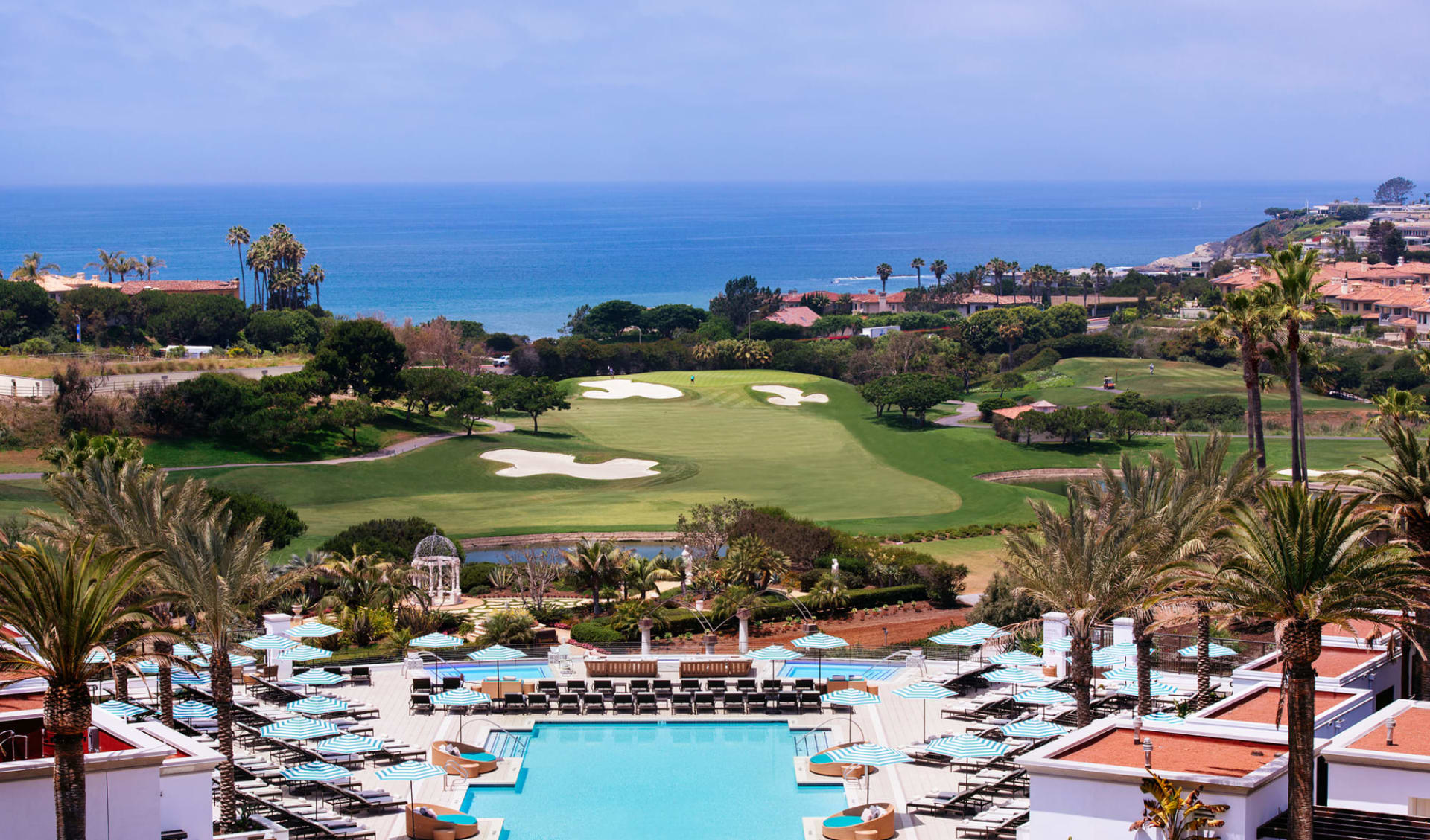 Monarch Beach Resort in Dana Point:  Monarch Pool view