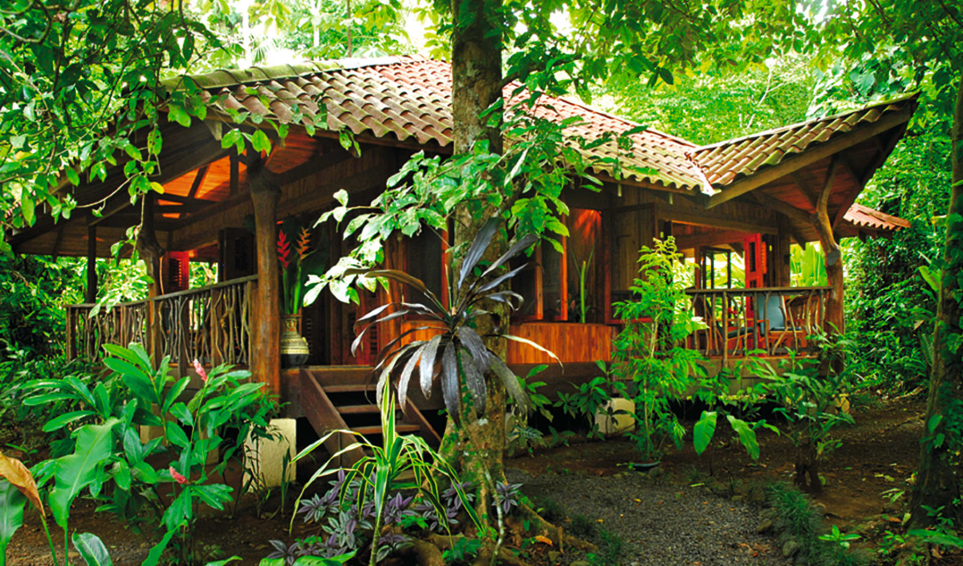 Playa Nicuesa Rainforest Lodge in Golfito: exterior playa nicuesa hütte jungle